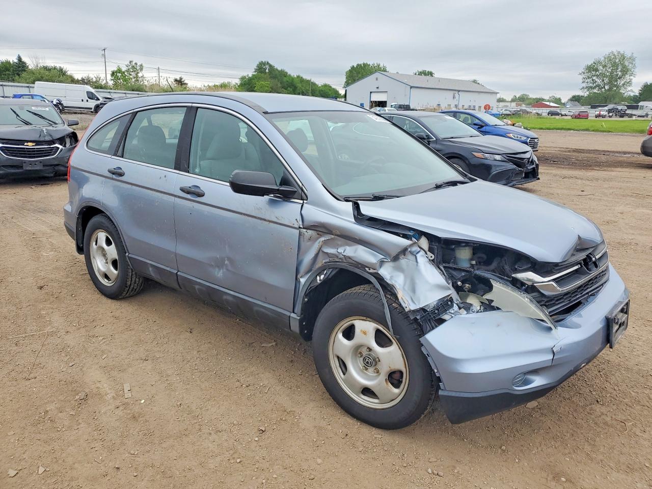 2010 Honda Cr-v Lx Blue vin: 5J6RE4H38AL090510