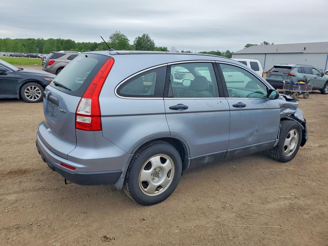 2010 Honda Cr-v Lx Blue vin: 5J6RE4H38AL090510