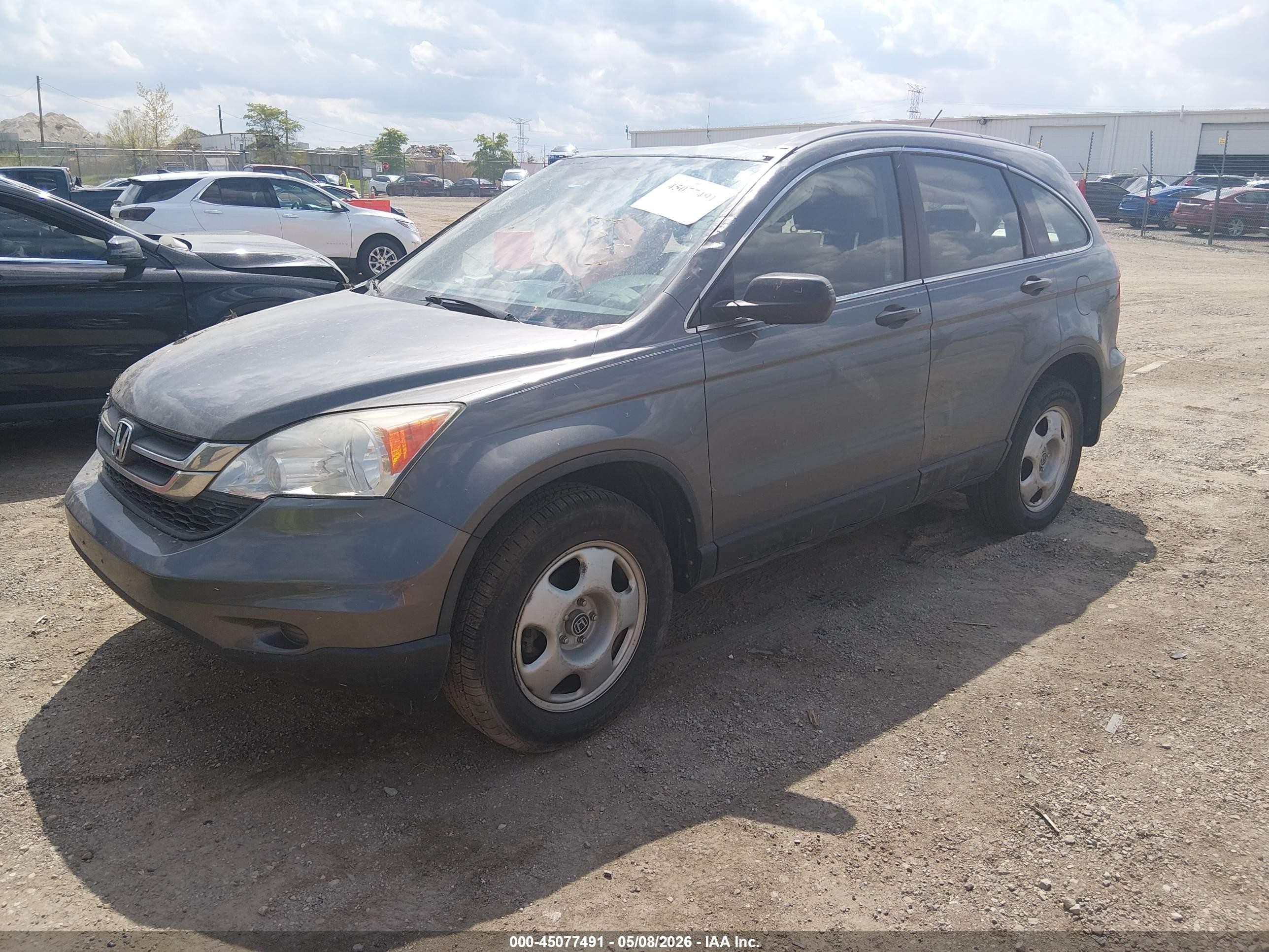 2011 Honda Cr-v Lx Gray vin: 5J6RE4H38BL020488