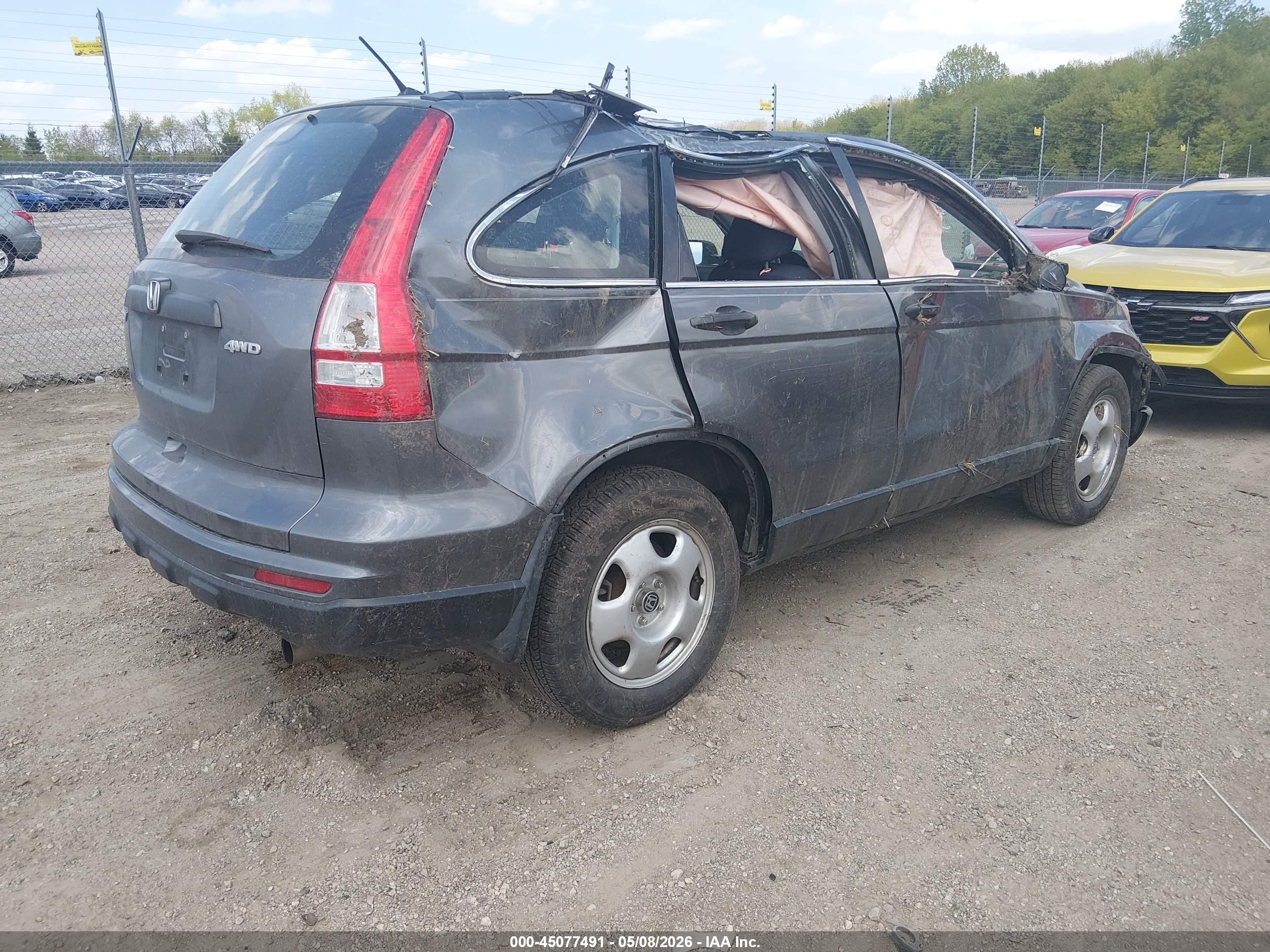 2011 Honda Cr-v Lx Gray vin: 5J6RE4H38BL020488