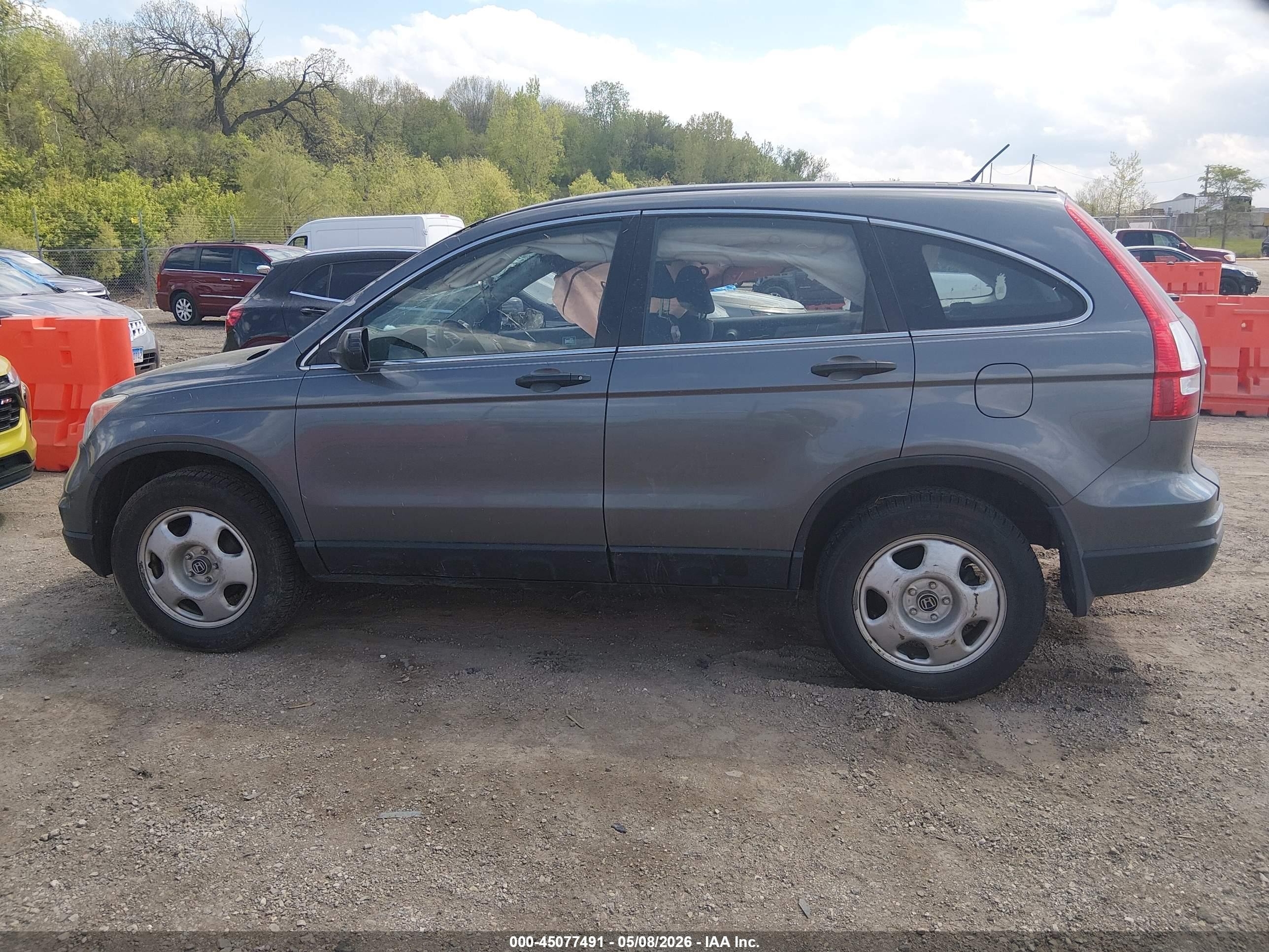 2011 Honda Cr-v Lx Gray vin: 5J6RE4H38BL020488