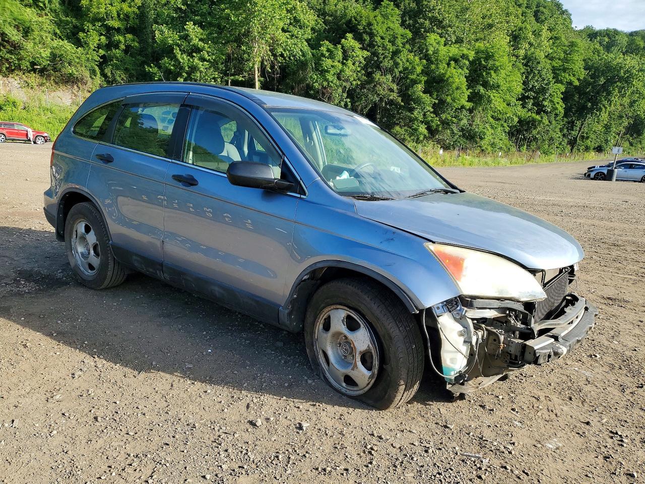 2011 Honda Cr-v Lx Blue vin: 5J6RE4H38BL047576