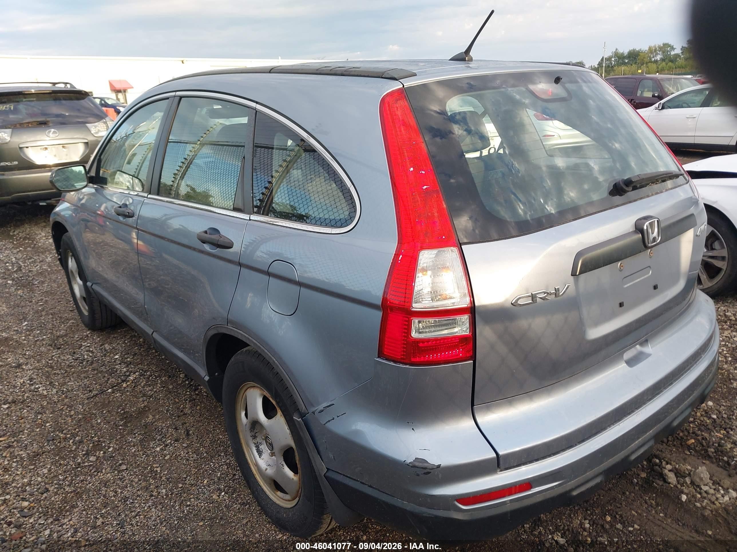 2010 Honda Cr-v Lx Light Blue vin: 5J6RE4H39AL009000