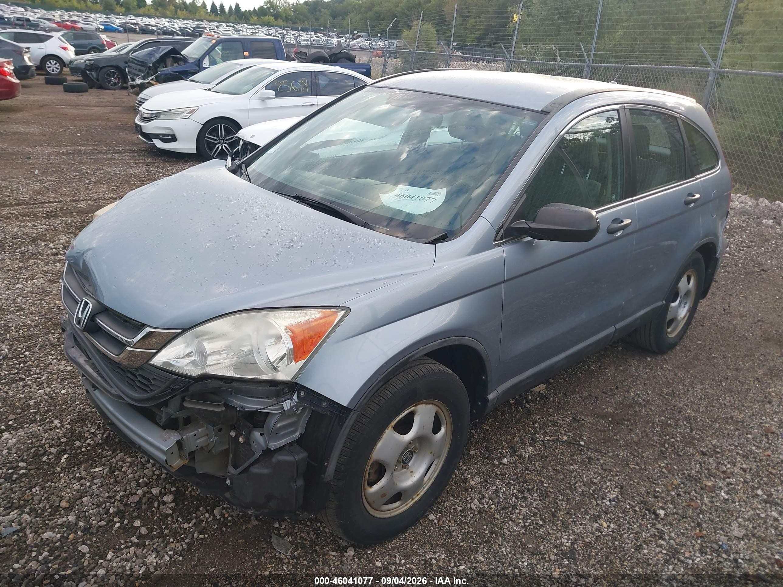 2010 Honda Cr-v Lx Light Blue vin: 5J6RE4H39AL009000