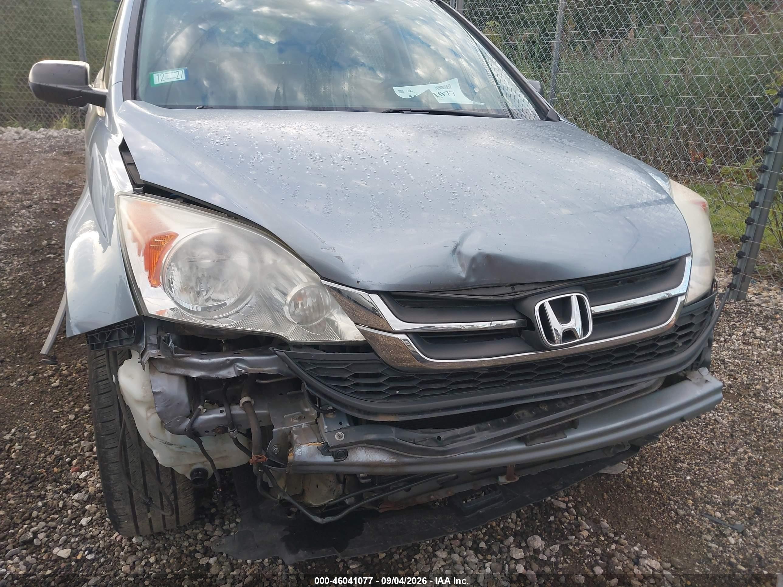 2010 Honda Cr-v Lx Light Blue vin: 5J6RE4H39AL009000