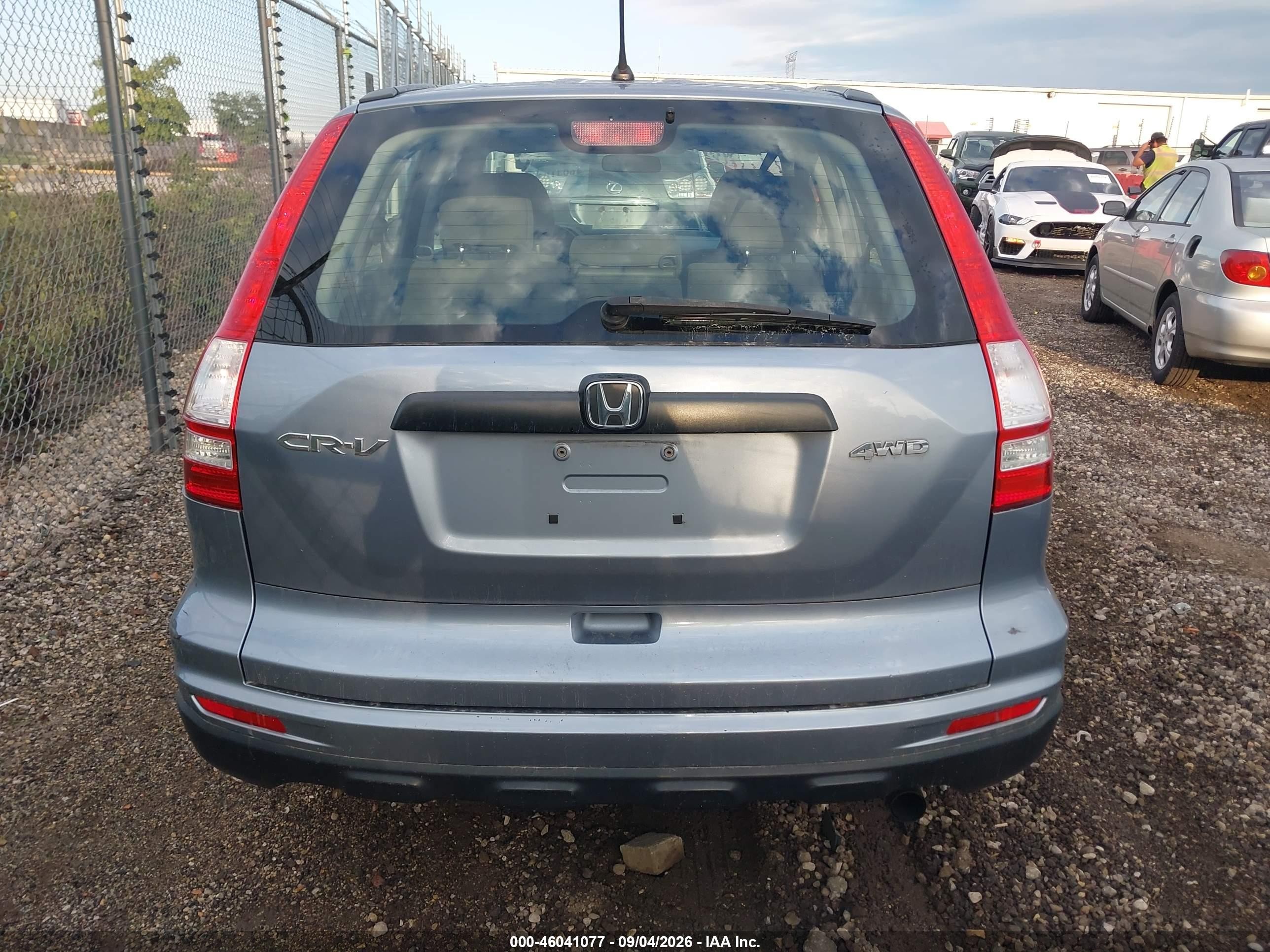 2010 Honda Cr-v Lx Light Blue vin: 5J6RE4H39AL009000