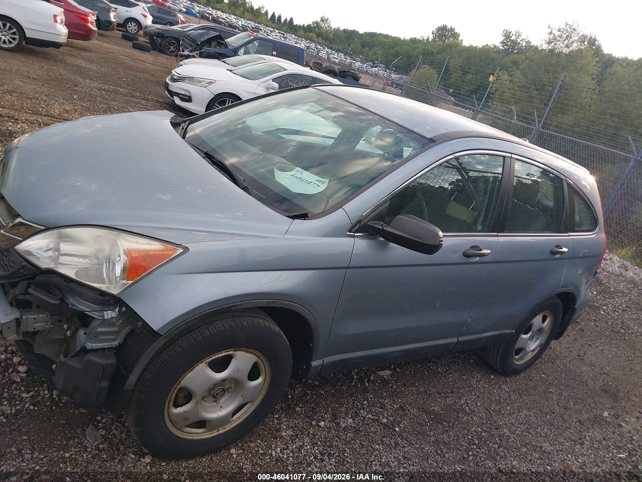 2010 Honda Cr-v Lx Light Blue vin: 5J6RE4H39AL009000