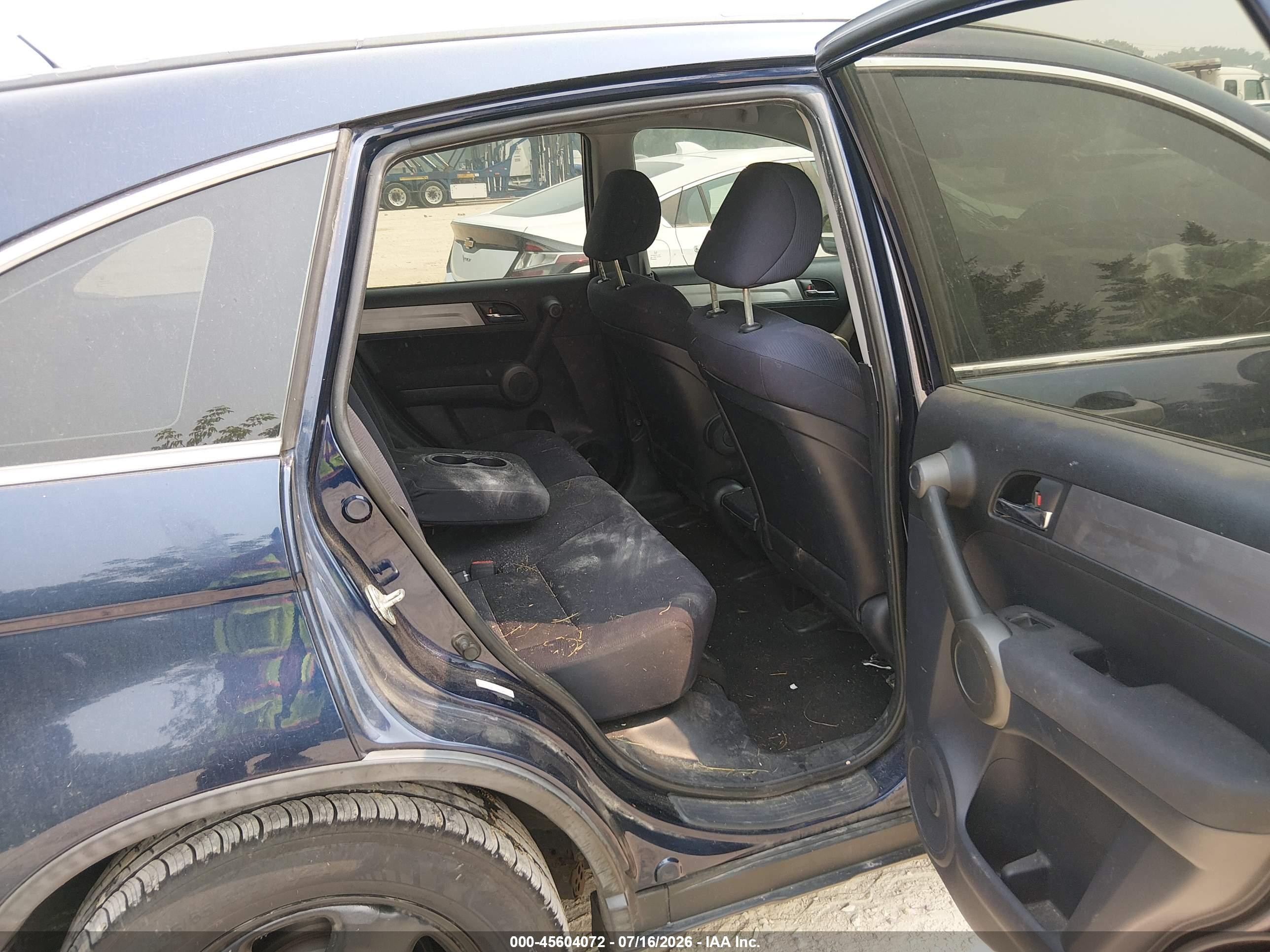 2010 Honda Cr-v Lx Dark Blue vin: 5J6RE4H39AL029330