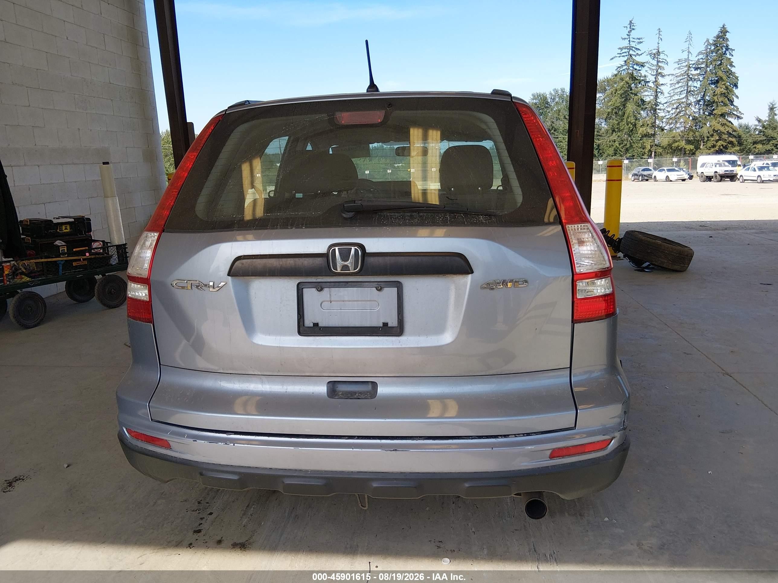 2010 Honda Cr-v Lx Blue vin: 5J6RE4H39AL038514
