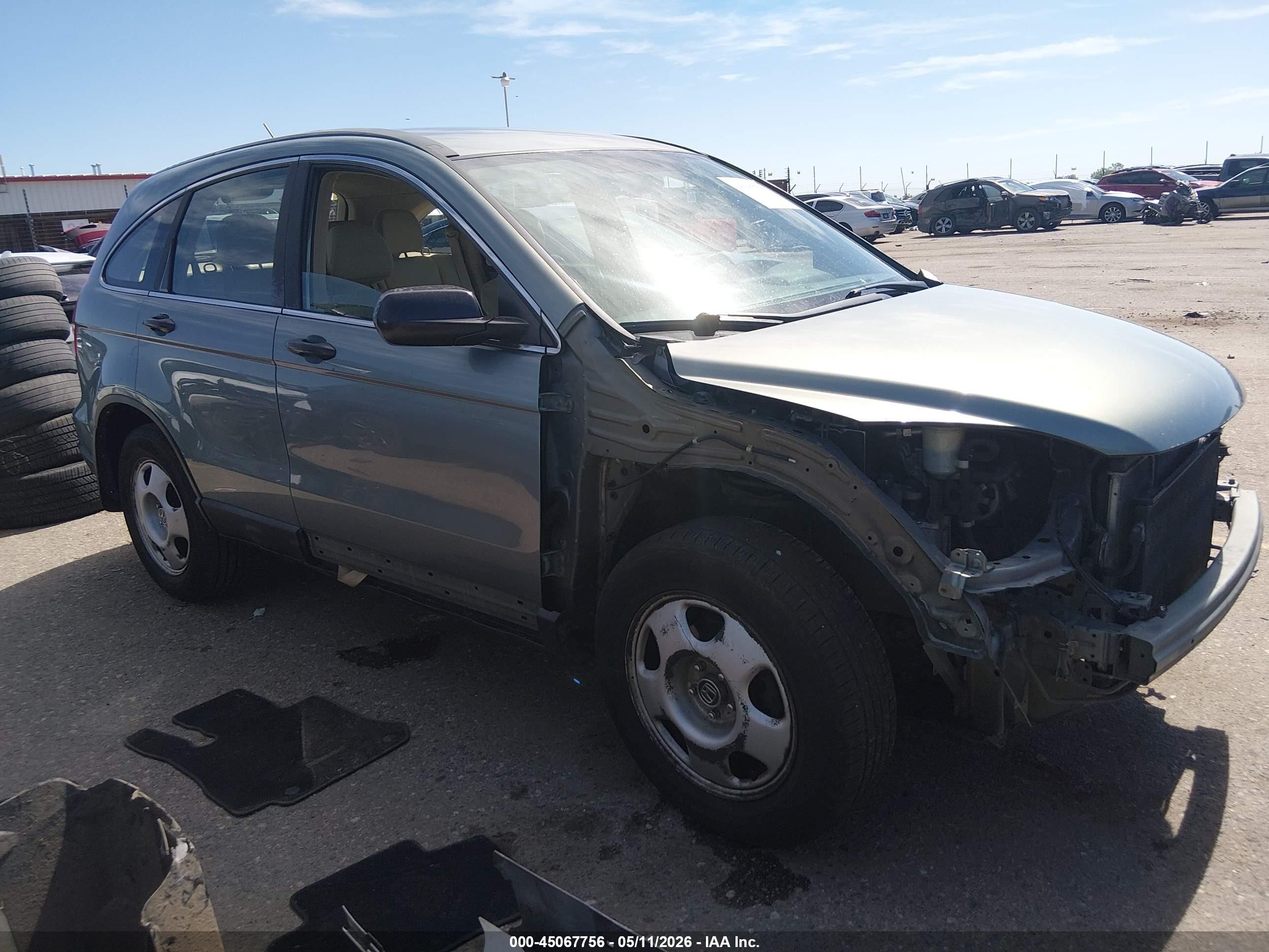 2010 Honda Cr-v Lx Light Blue vin: 5J6RE4H39AL095683