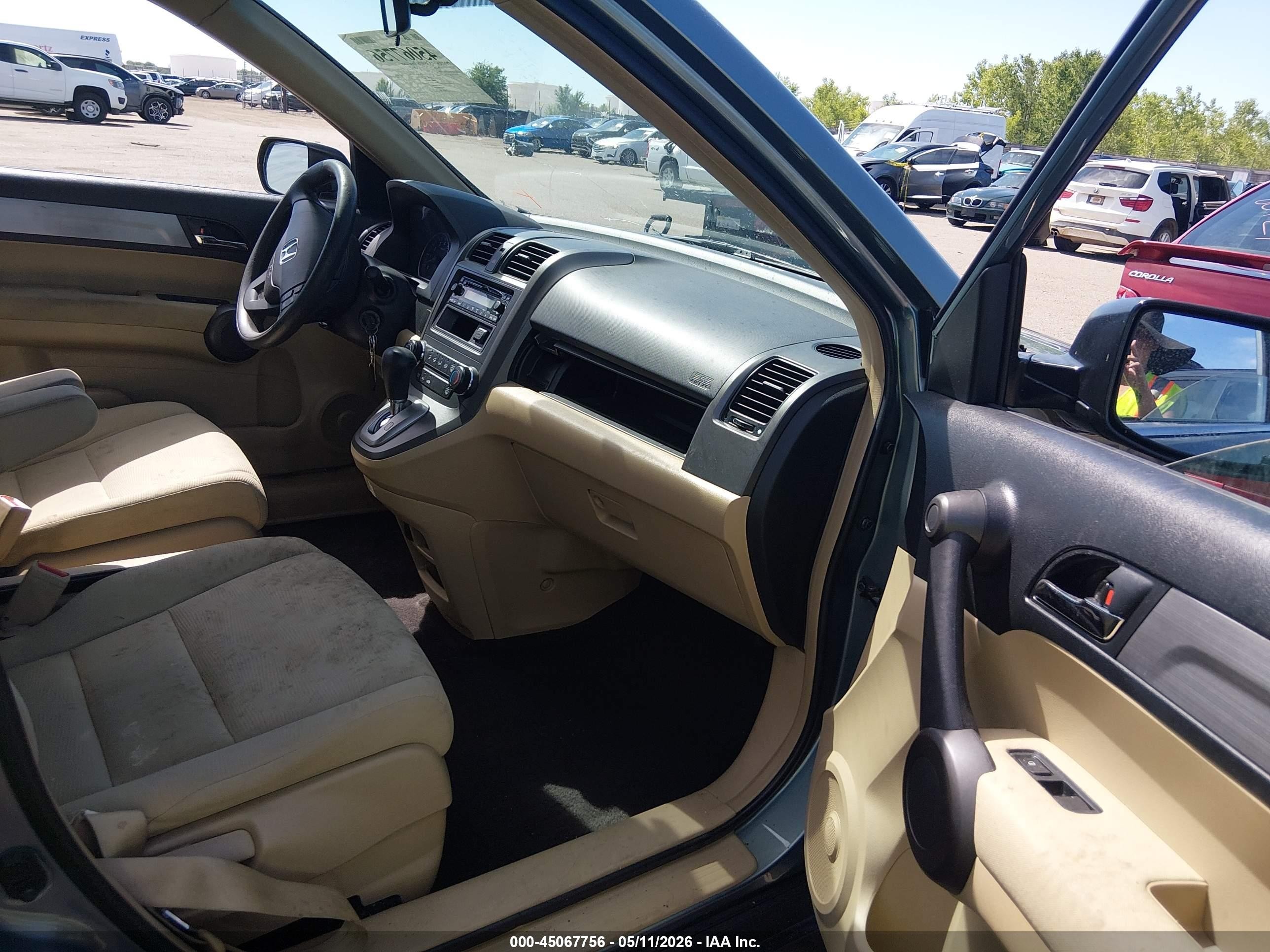 2010 Honda Cr-v Lx Light Blue vin: 5J6RE4H39AL095683