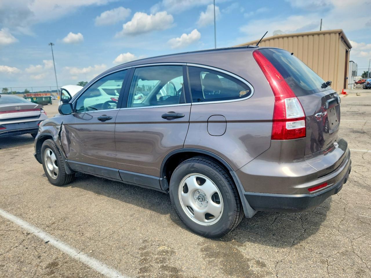 2010 Honda Cr-v Lx Gray vin: 5J6RE4H39AL098535
