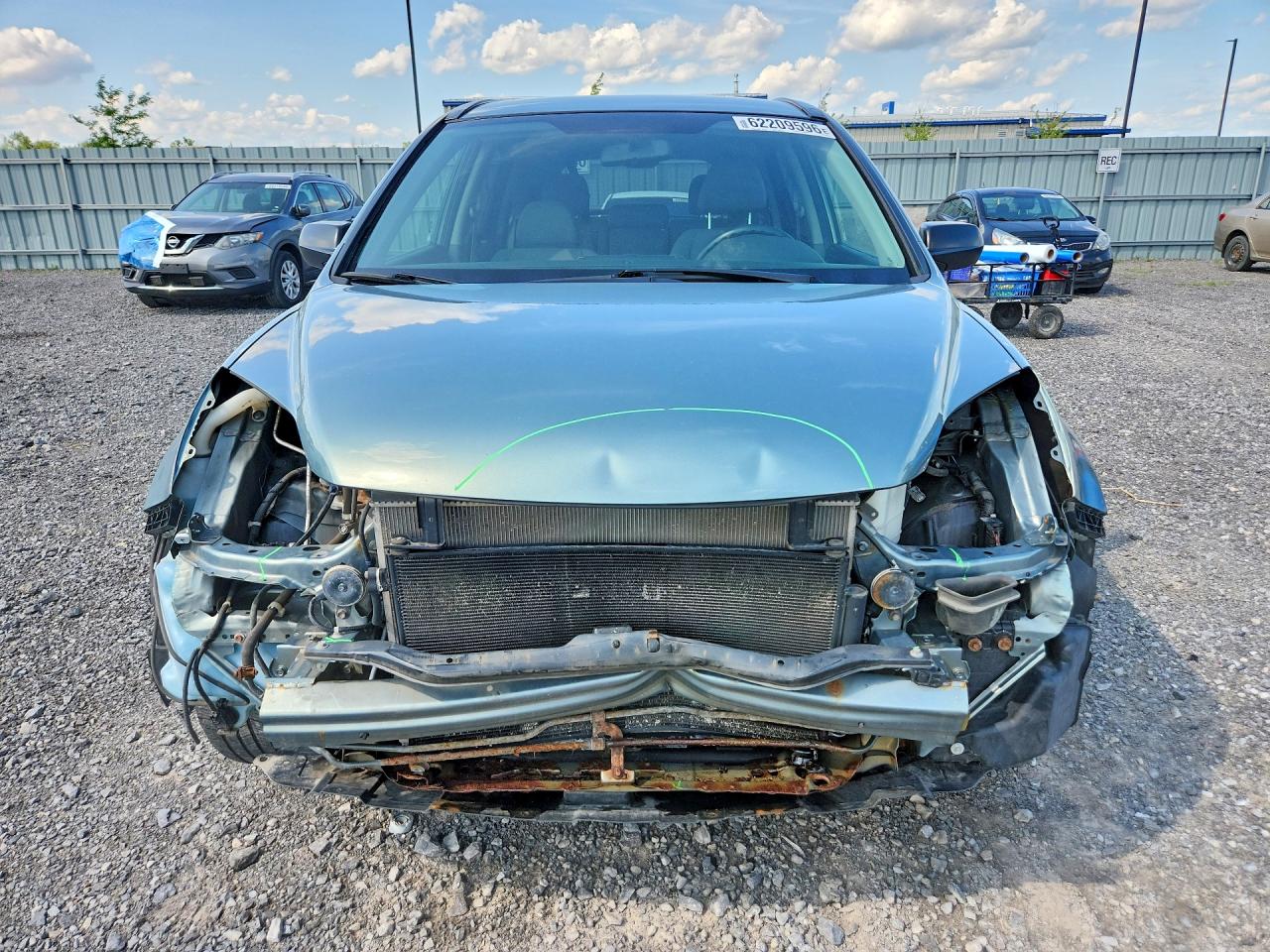 2010 Honda Cr-v Lx Green vin: 5J6RE4H39AL821171