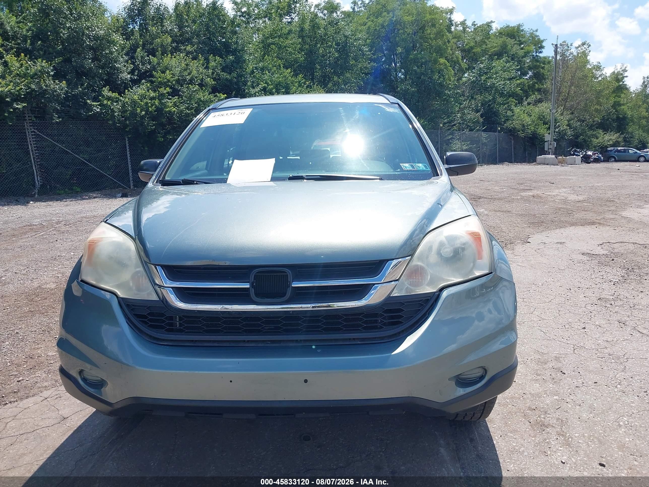2011 Honda Cr-v Lx Green vin: 5J6RE4H39BL055170