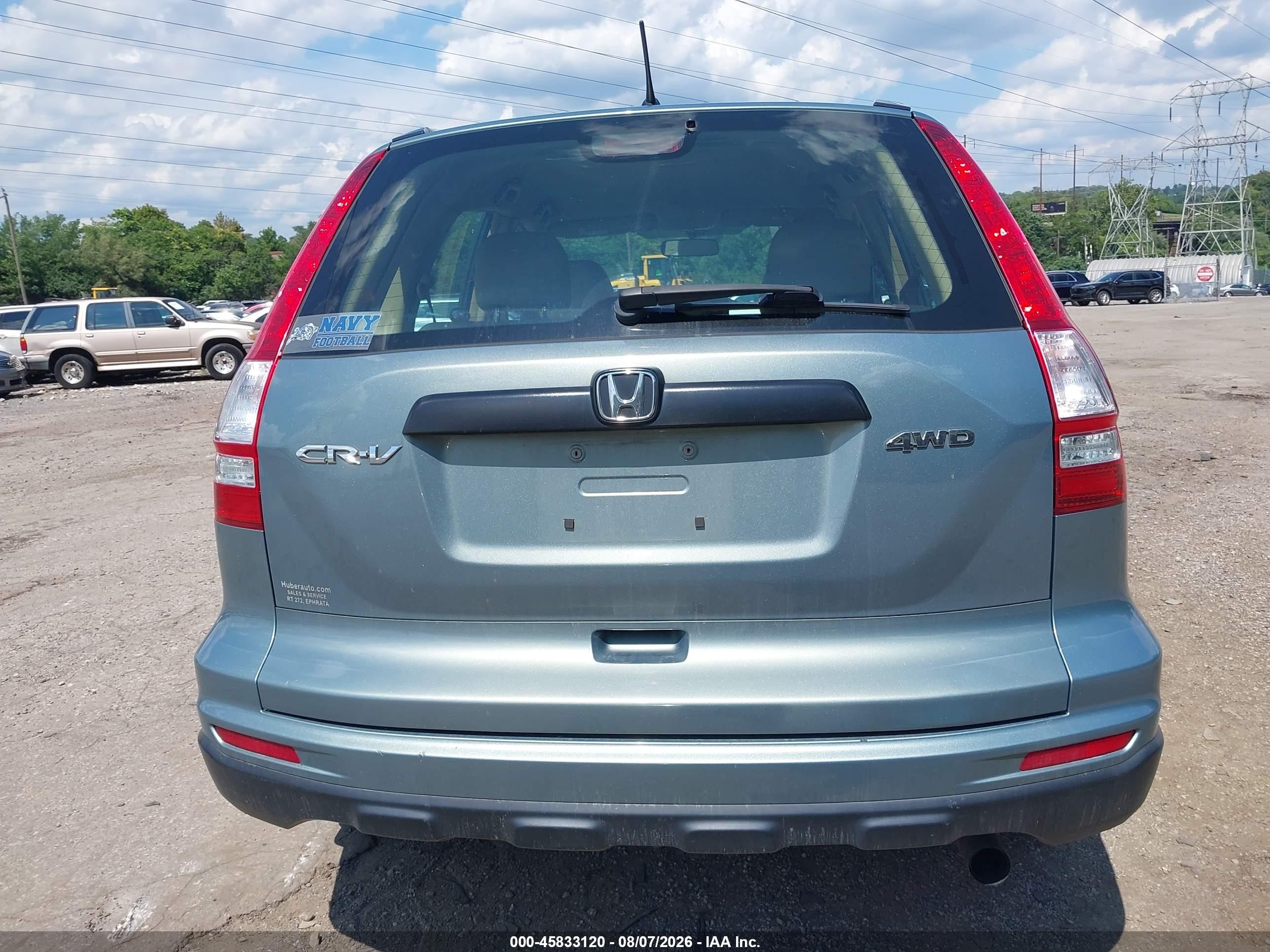 2011 Honda Cr-v Lx Green vin: 5J6RE4H39BL055170