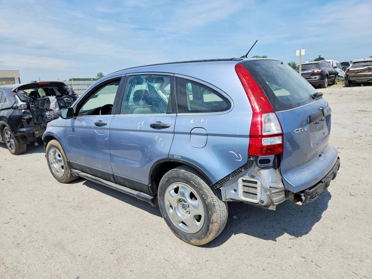 2011 Honda Cr-v Lx Blue vin: 5J6RE4H39BL084572