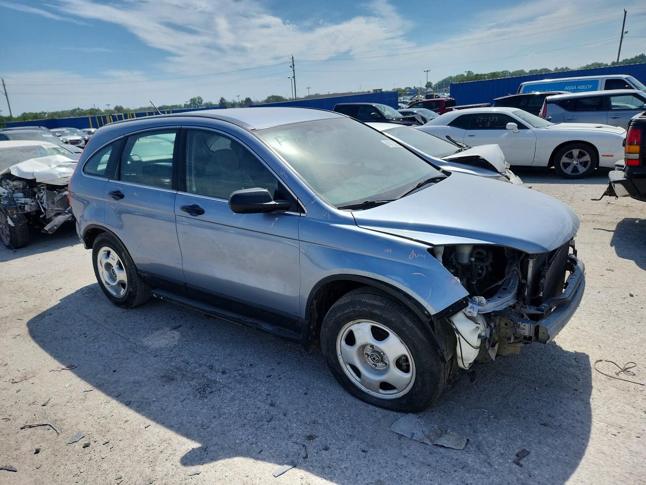 2011 Honda Cr-v Lx Blue vin: 5J6RE4H39BL084572