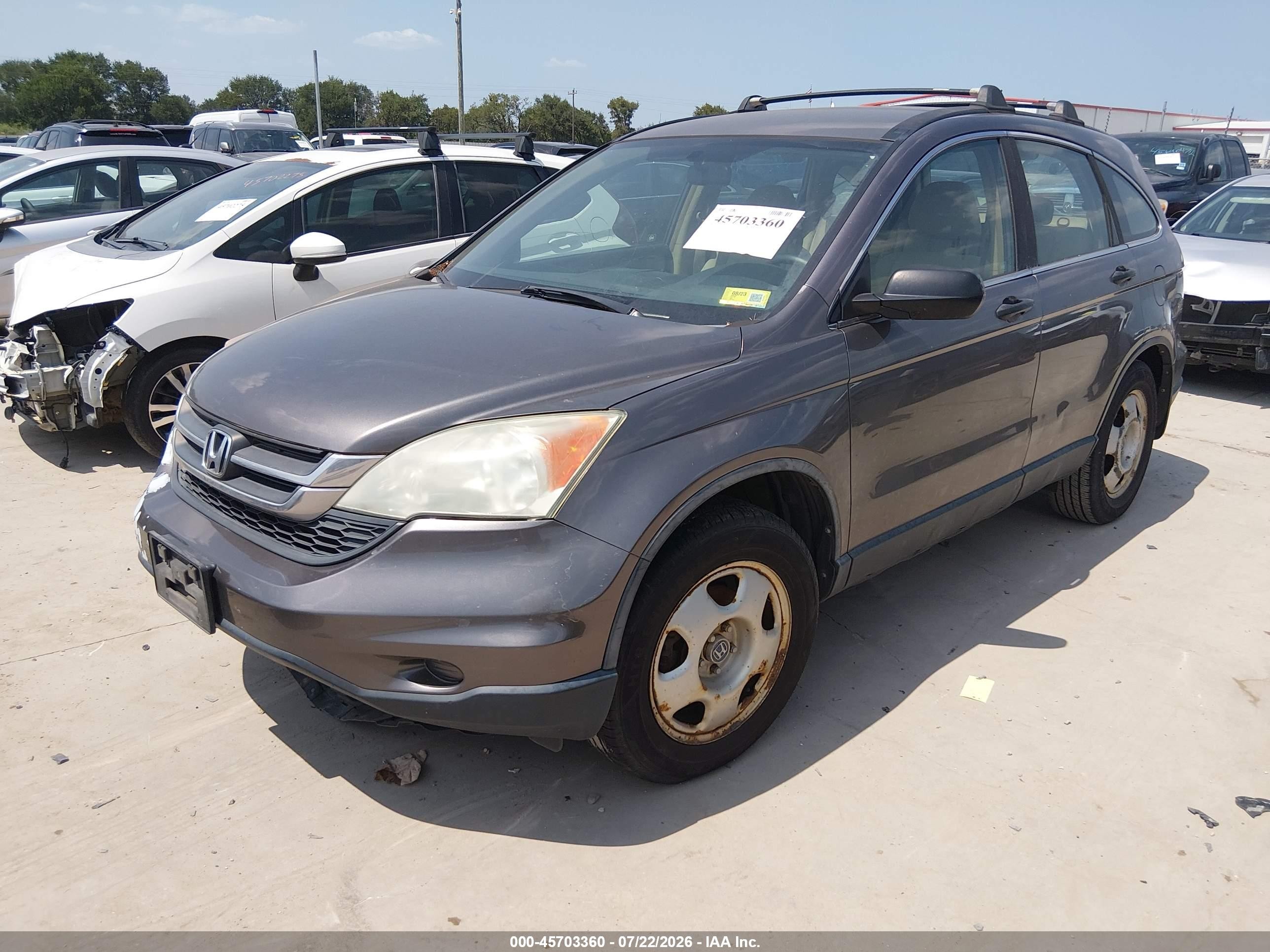 2011 Honda Cr-v Lx Beige vin: 5J6RE4H39BL087522