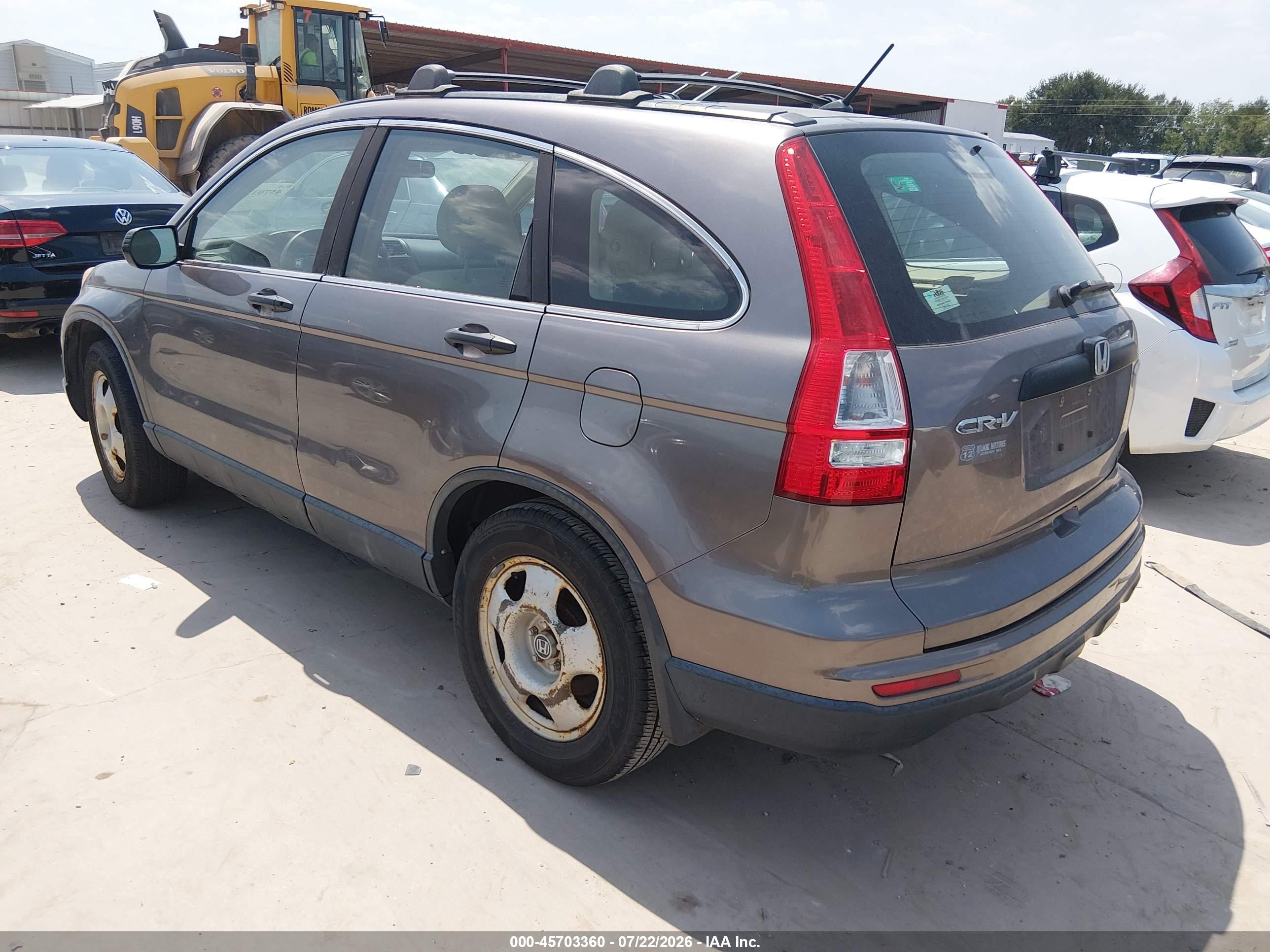 2011 Honda Cr-v Lx Beige vin: 5J6RE4H39BL087522