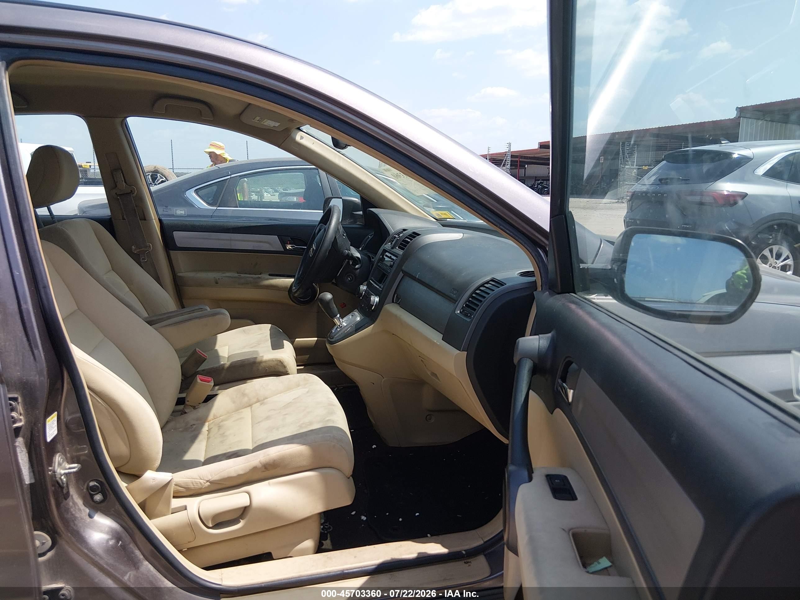 2011 Honda Cr-v Lx Beige vin: 5J6RE4H39BL087522