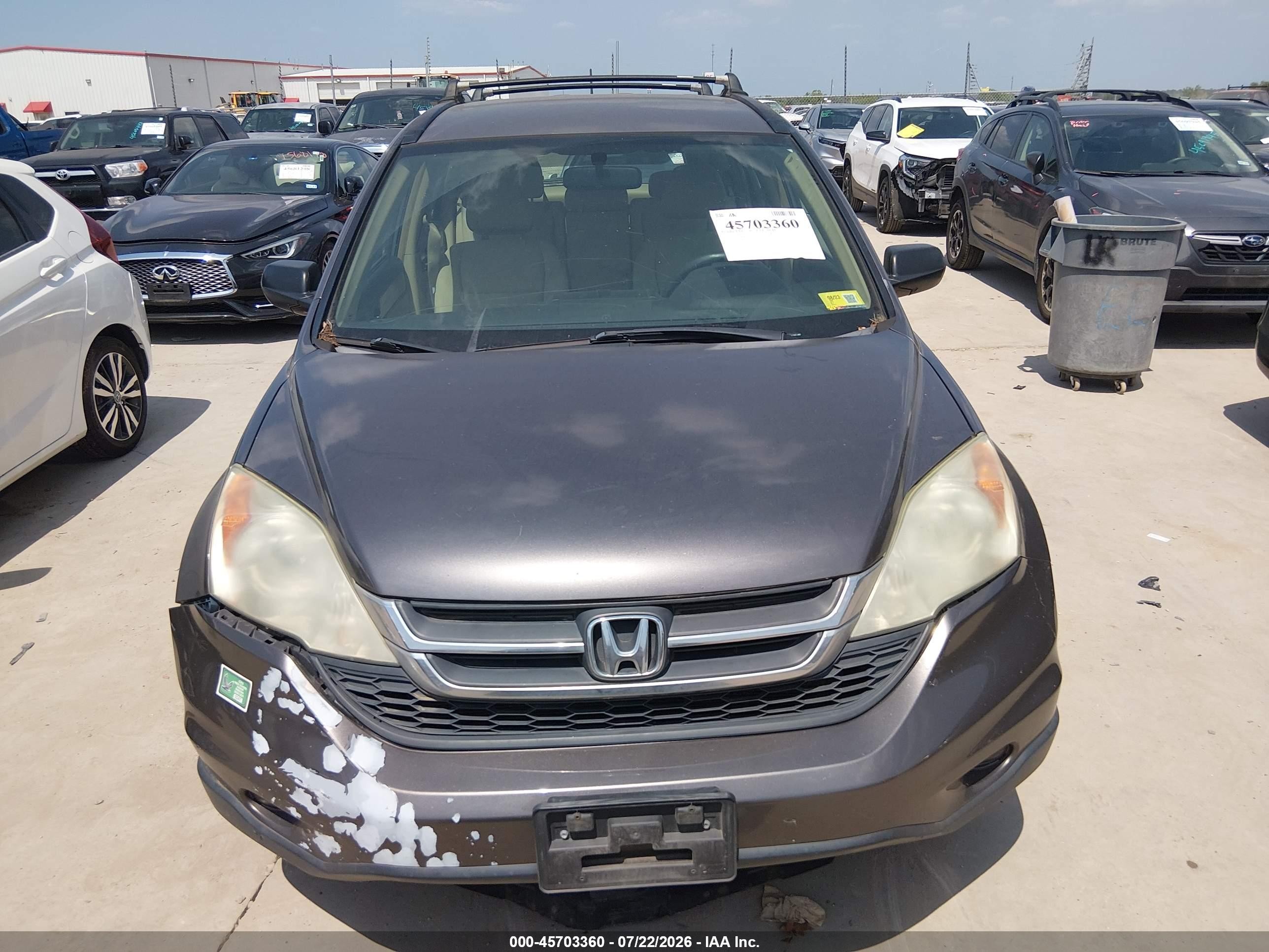 2011 Honda Cr-v Lx Beige vin: 5J6RE4H39BL087522