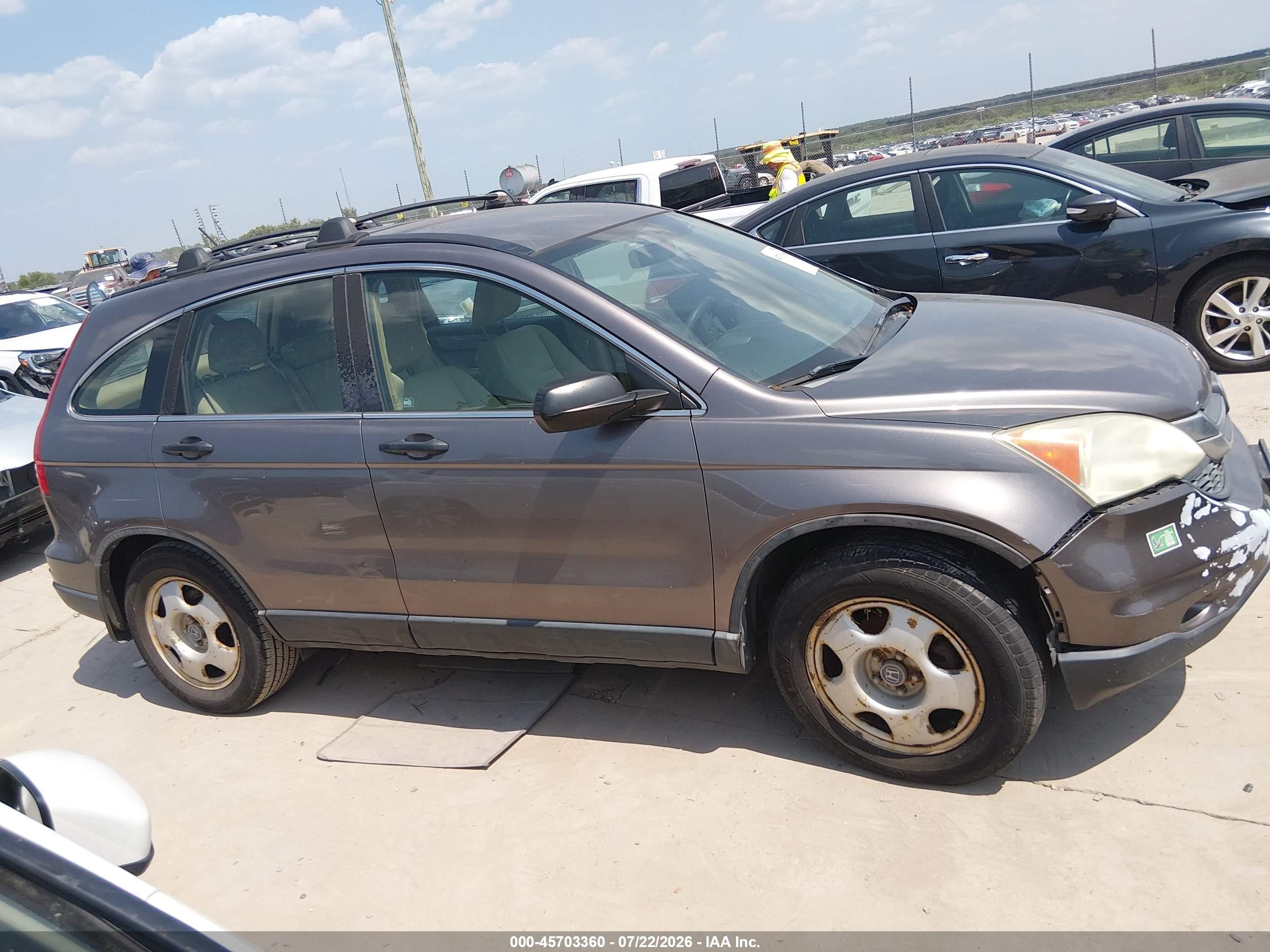 2011 Honda Cr-v Lx Beige vin: 5J6RE4H39BL087522