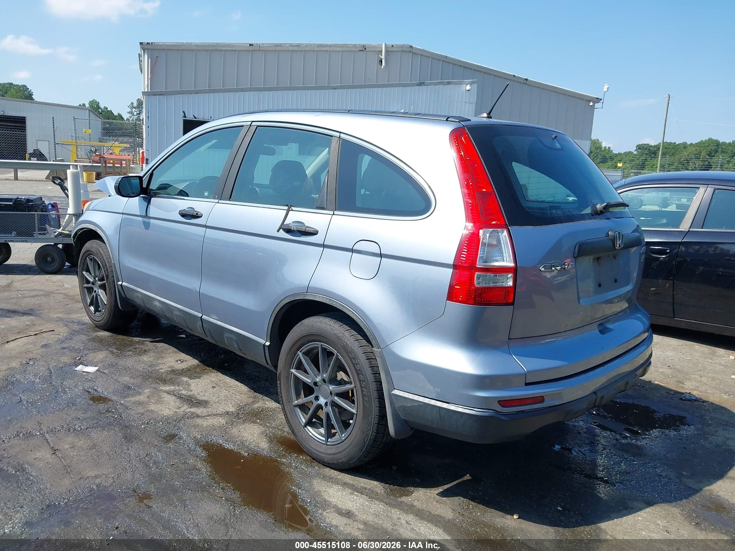 2011 Honda Cr-v Lx Blue vin: 5J6RE4H39BL109941