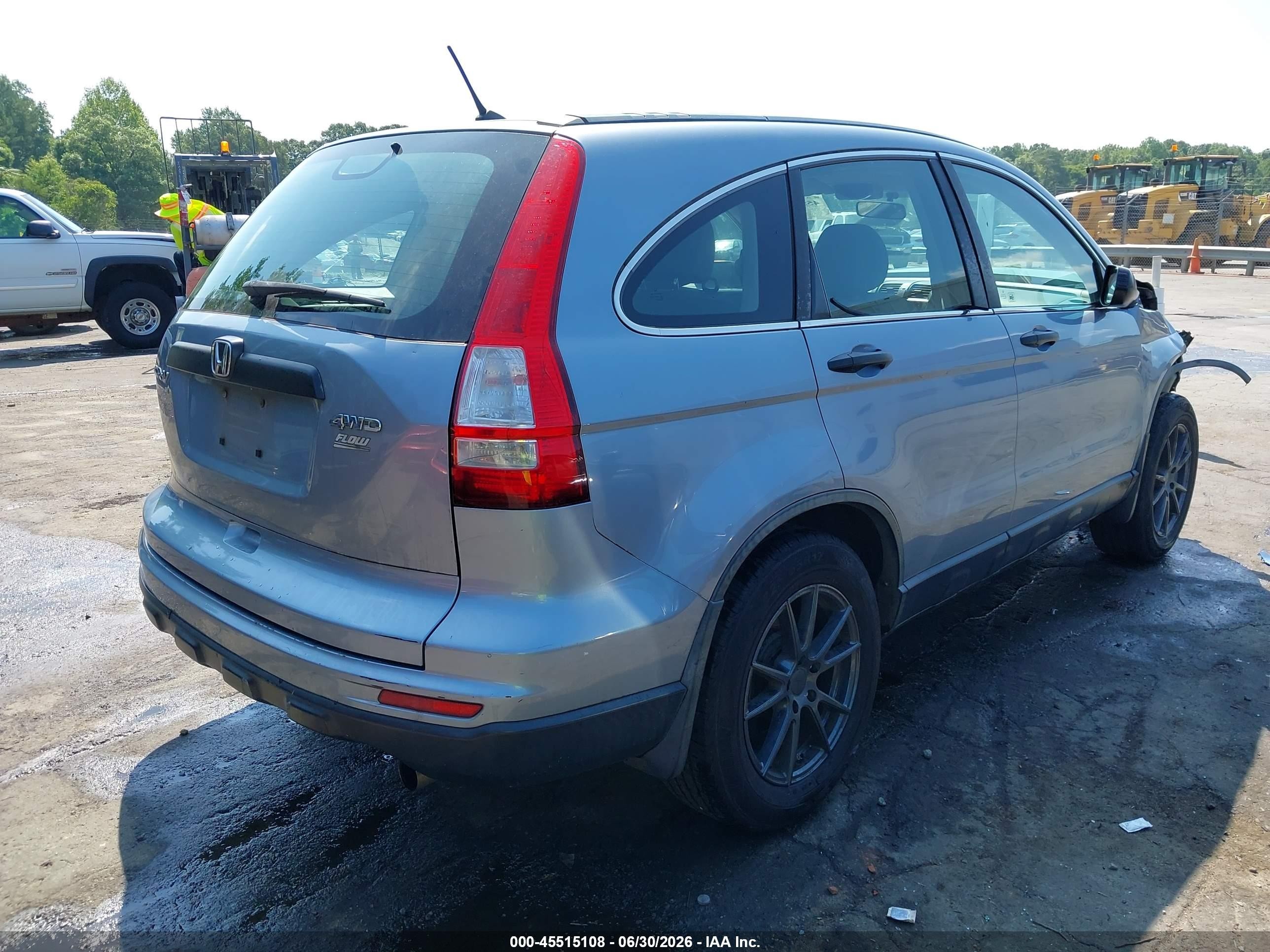 2011 Honda Cr-v Lx Blue vin: 5J6RE4H39BL109941
