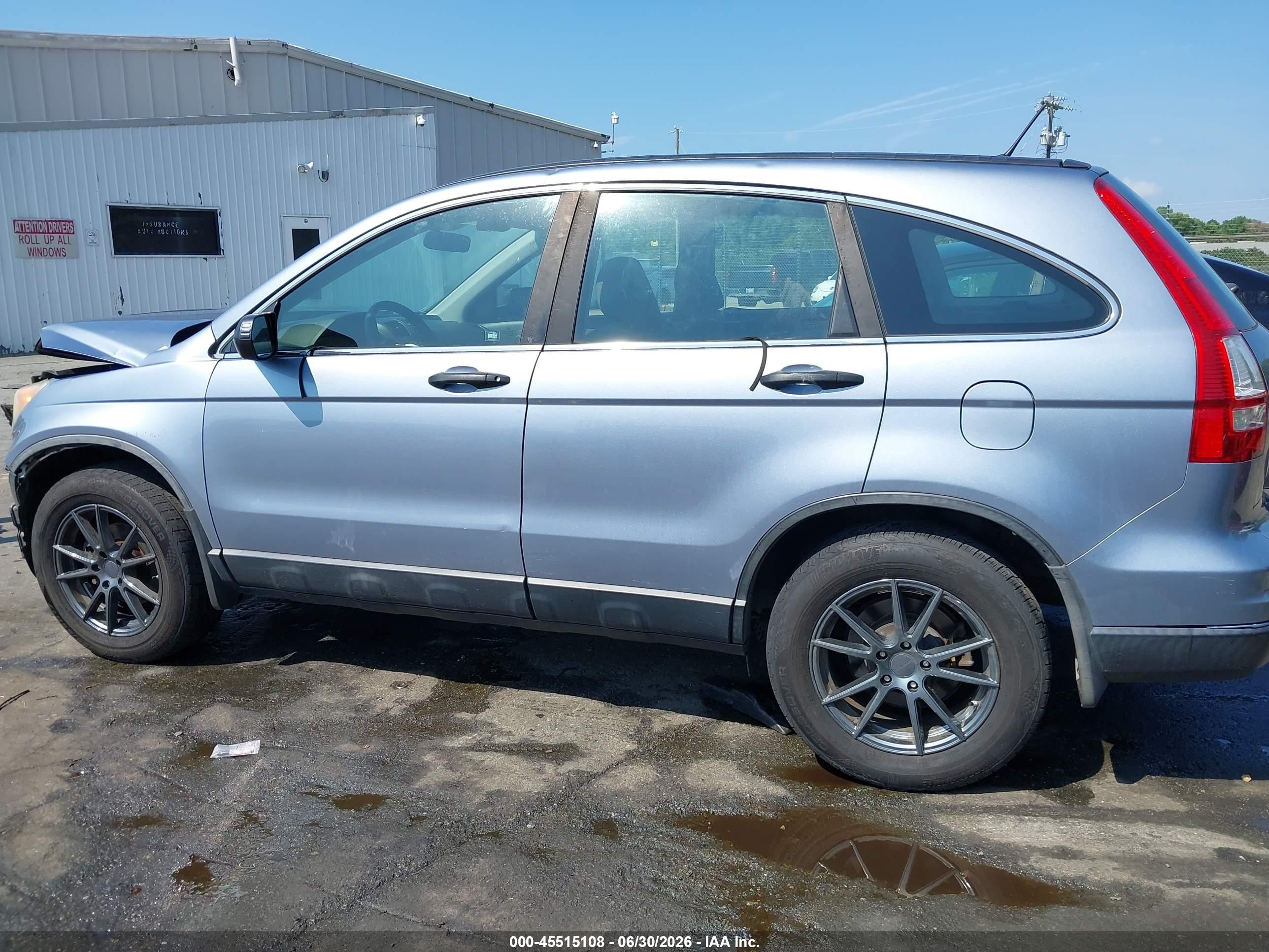 2011 Honda Cr-v Lx Blue vin: 5J6RE4H39BL109941