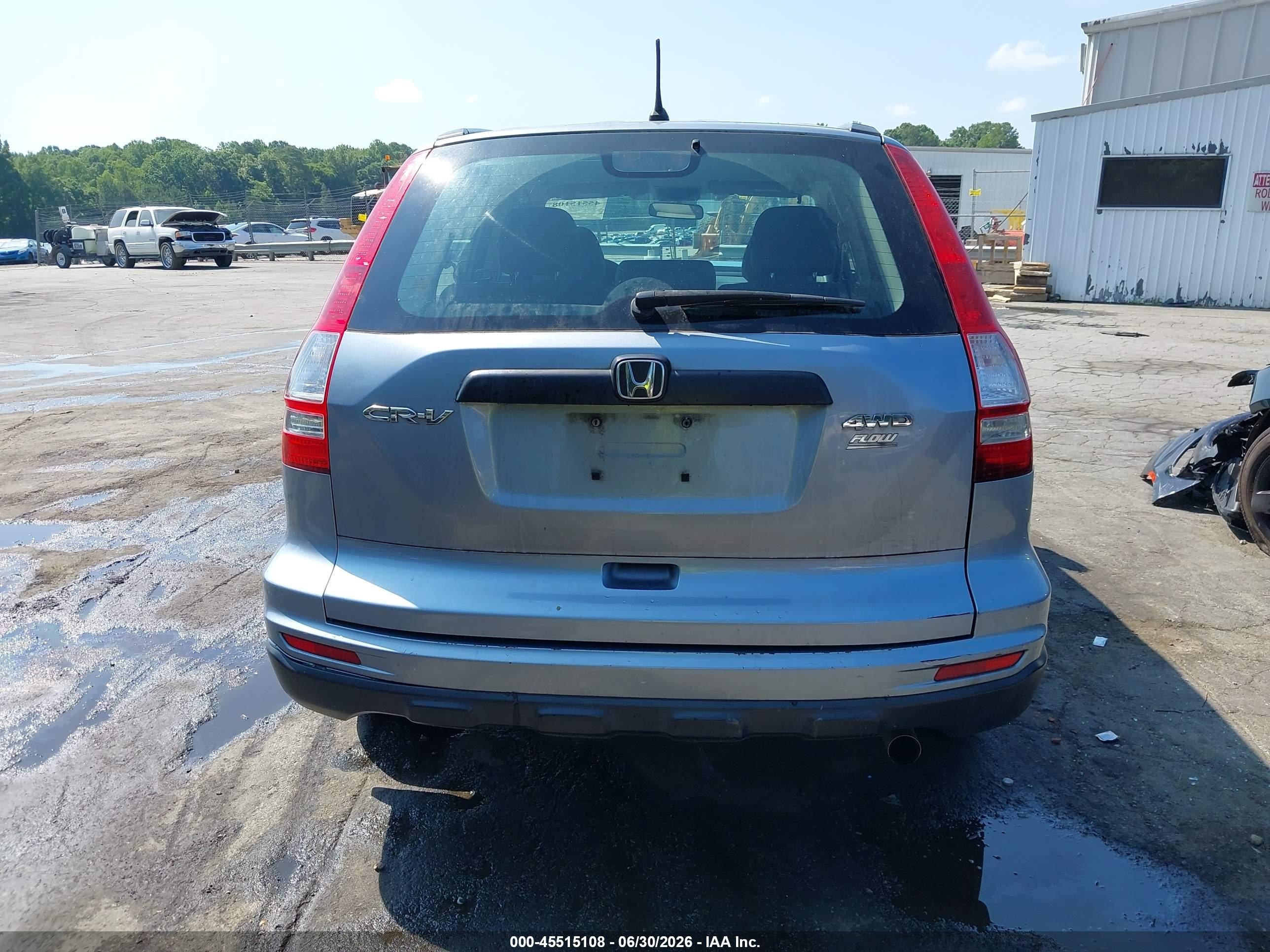 2011 Honda Cr-v Lx Blue vin: 5J6RE4H39BL109941