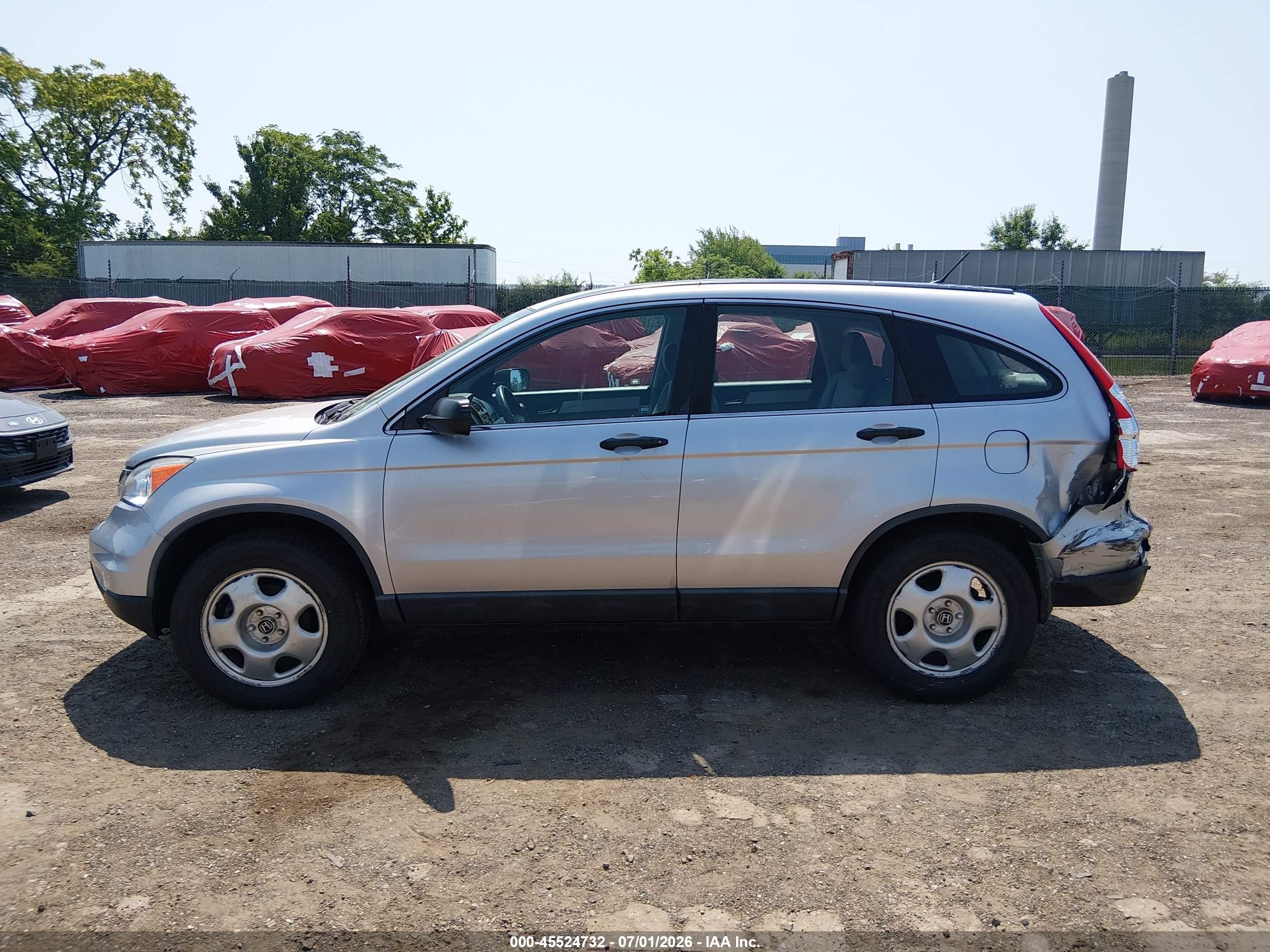 2010 Honda Cr-v Lx Silver vin: 5J6RE4H3XAL006686