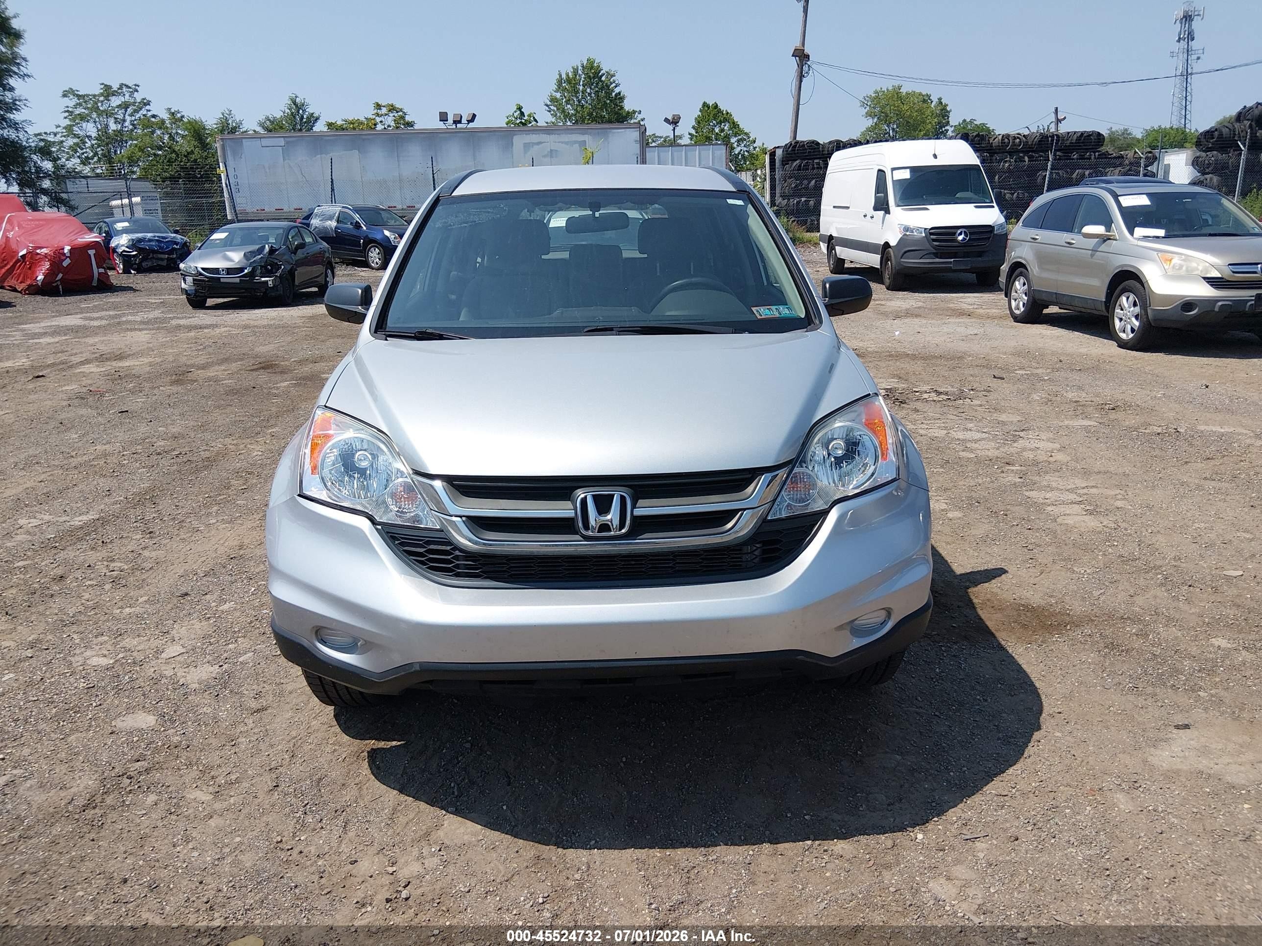 2010 Honda Cr-v Lx Silver vin: 5J6RE4H3XAL006686