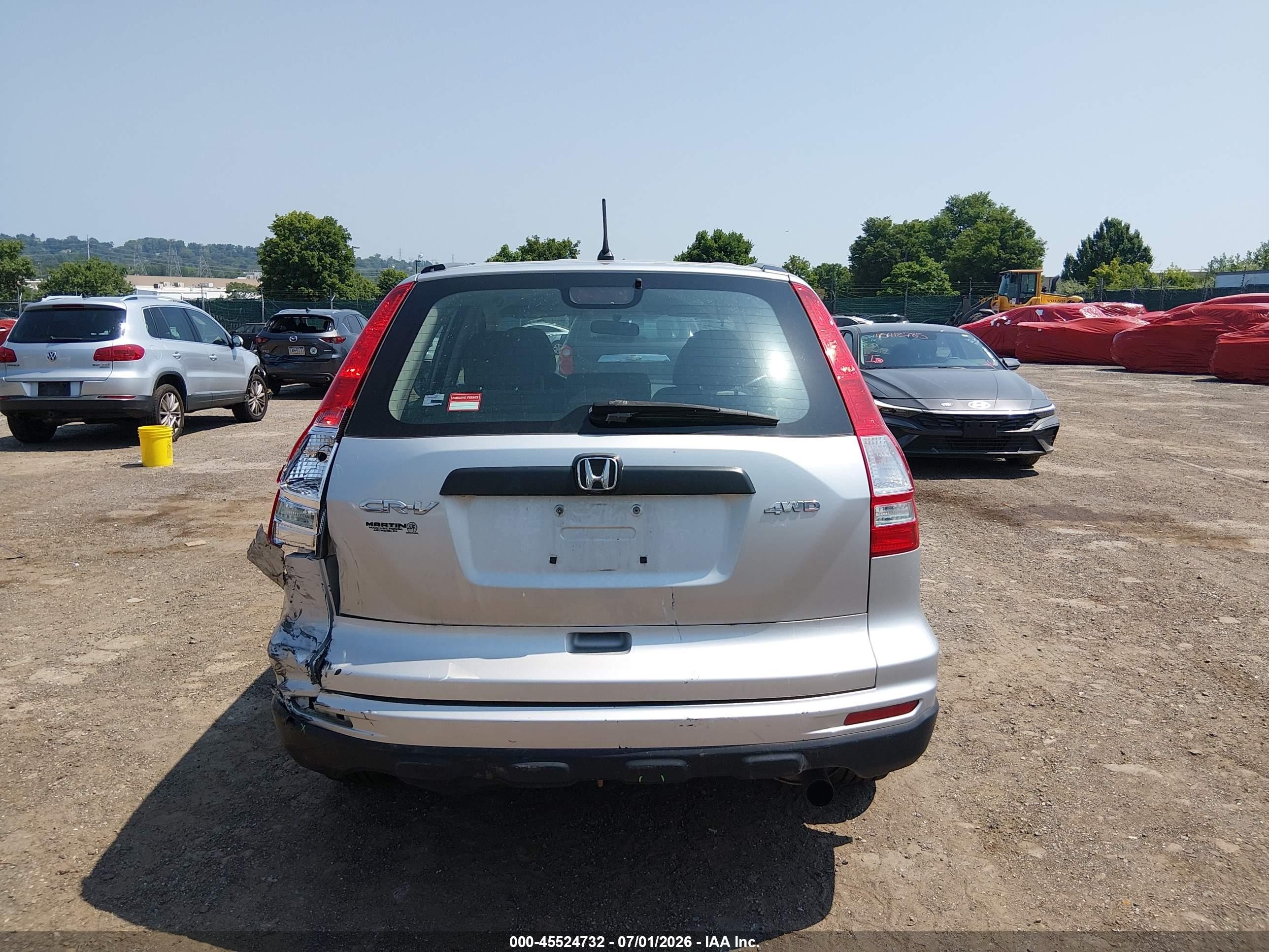2010 Honda Cr-v Lx Silver vin: 5J6RE4H3XAL006686