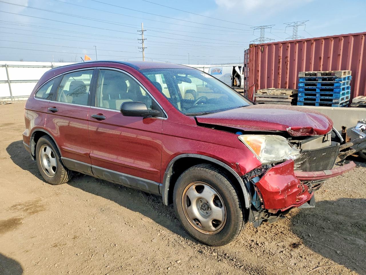 2010 Honda Cr-v Lx Red vin: 5J6RE4H3XAL010351