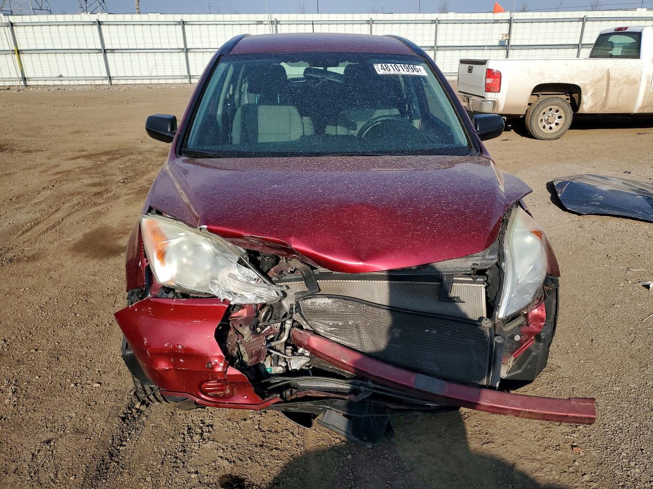 2010 Honda Cr-v Lx Red vin: 5J6RE4H3XAL010351