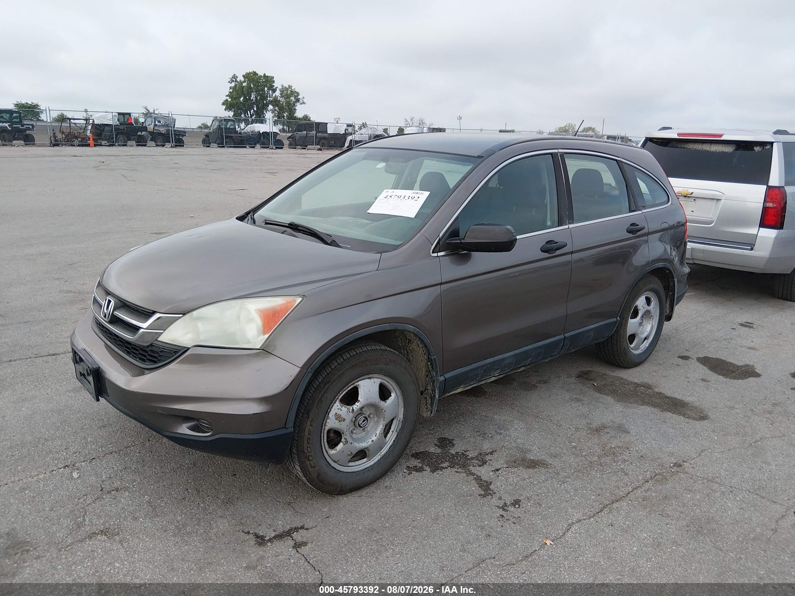 2010 Honda Cr-v Lx Brown vin: 5J6RE4H3XAL017042