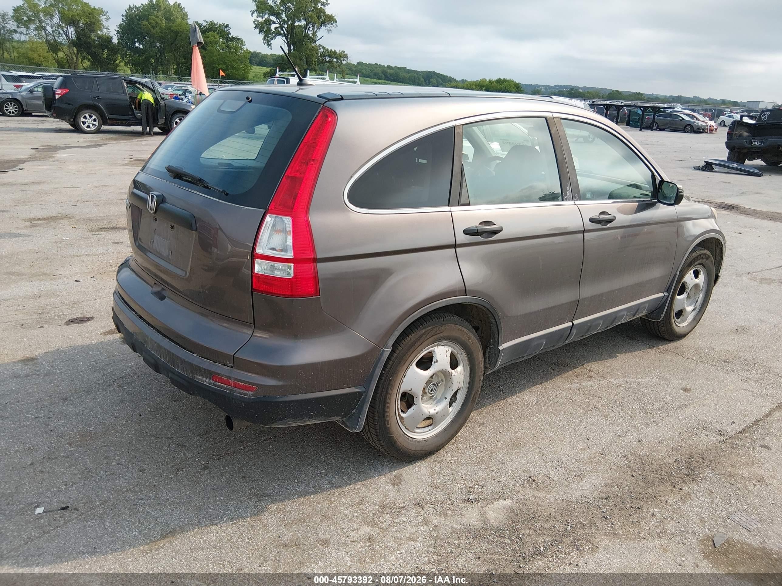 2010 Honda Cr-v Lx Brown vin: 5J6RE4H3XAL017042