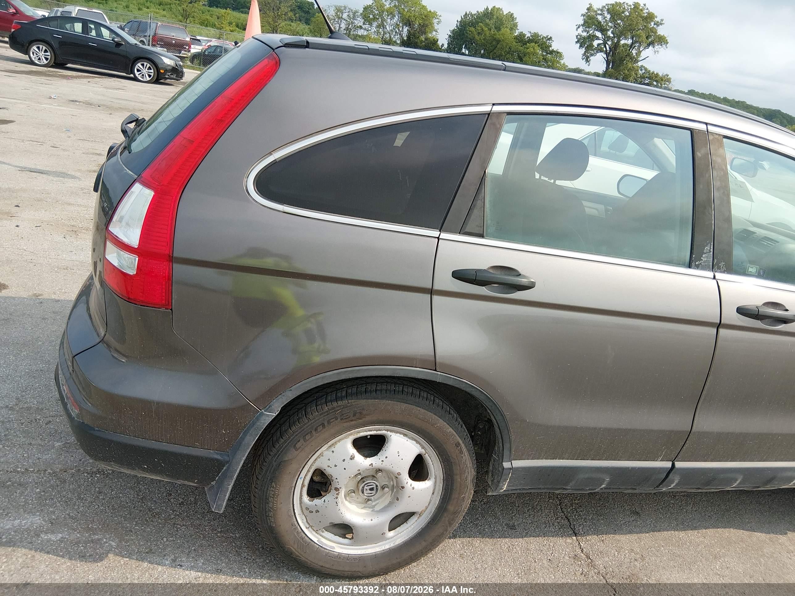 2010 Honda Cr-v Lx Brown vin: 5J6RE4H3XAL017042