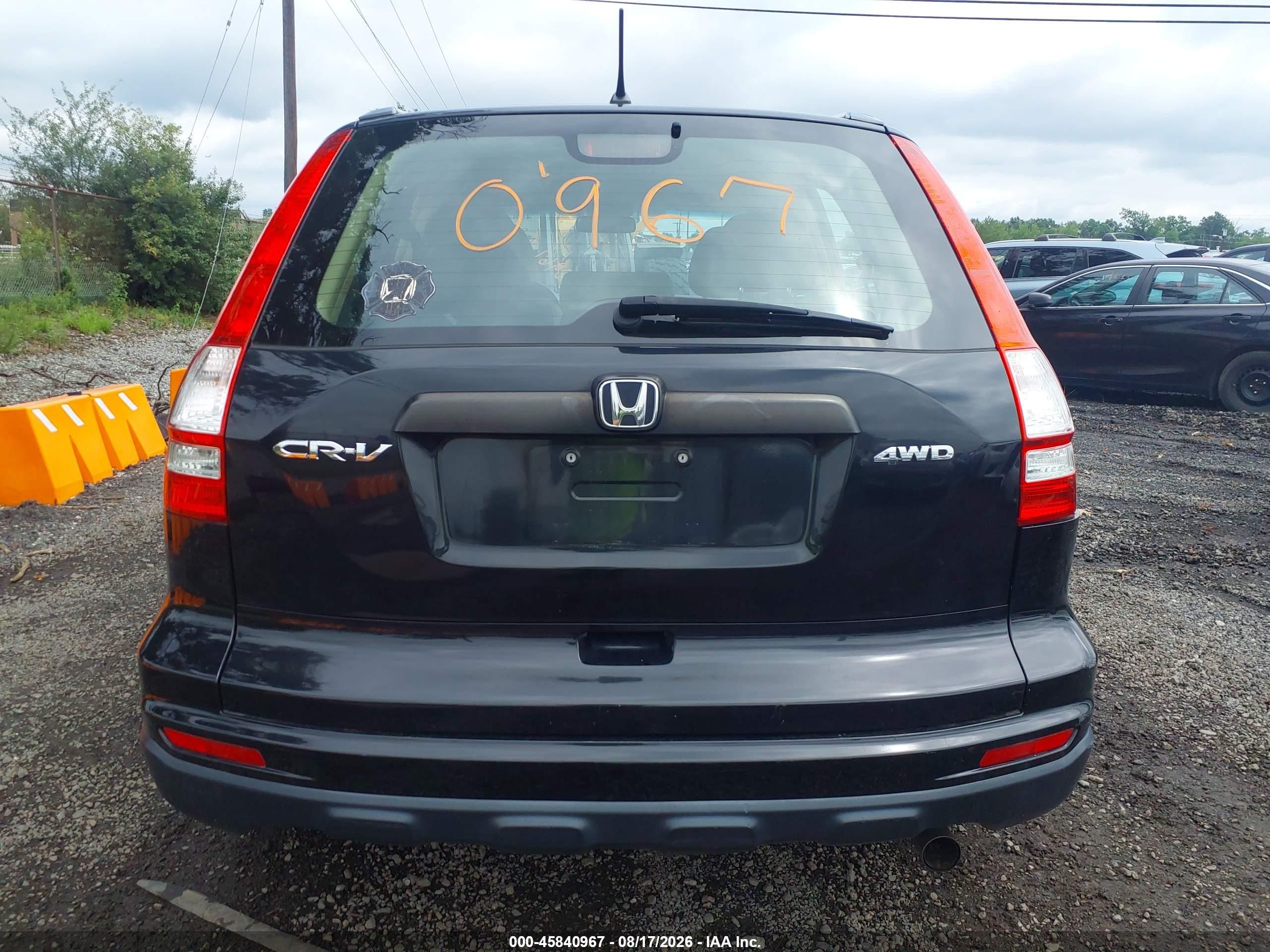 2010 Honda Cr-v Lx Черный vin: 5J6RE4H3XAL040546