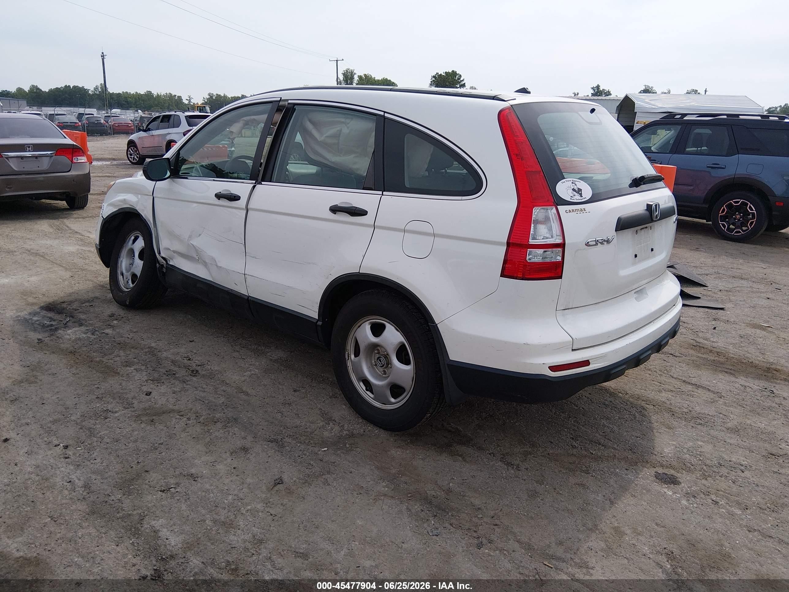 2010 Honda Cr-v Lx Белый vin: 5J6RE4H3XAL059713