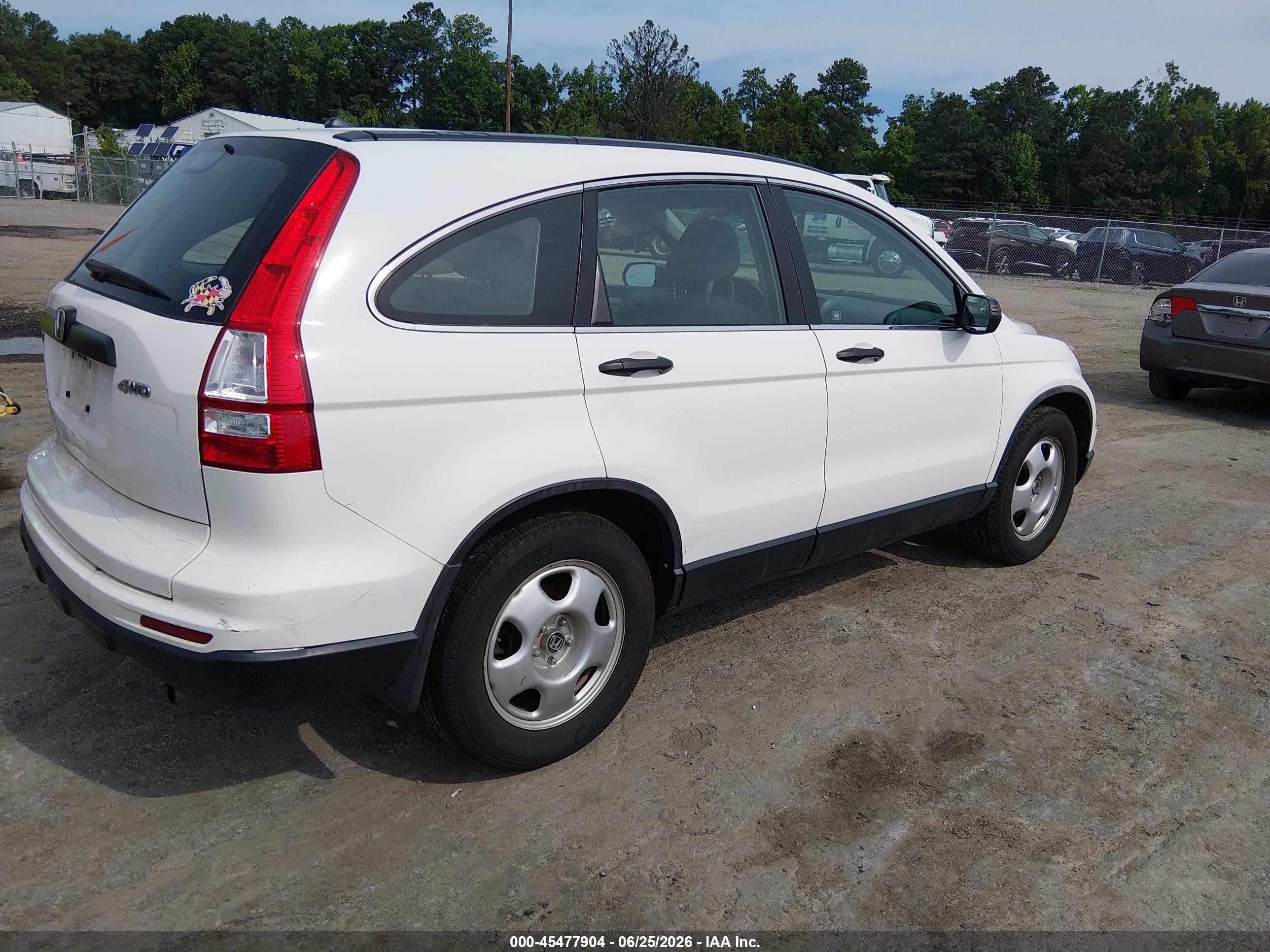 2010 Honda Cr-v Lx Белый vin: 5J6RE4H3XAL059713