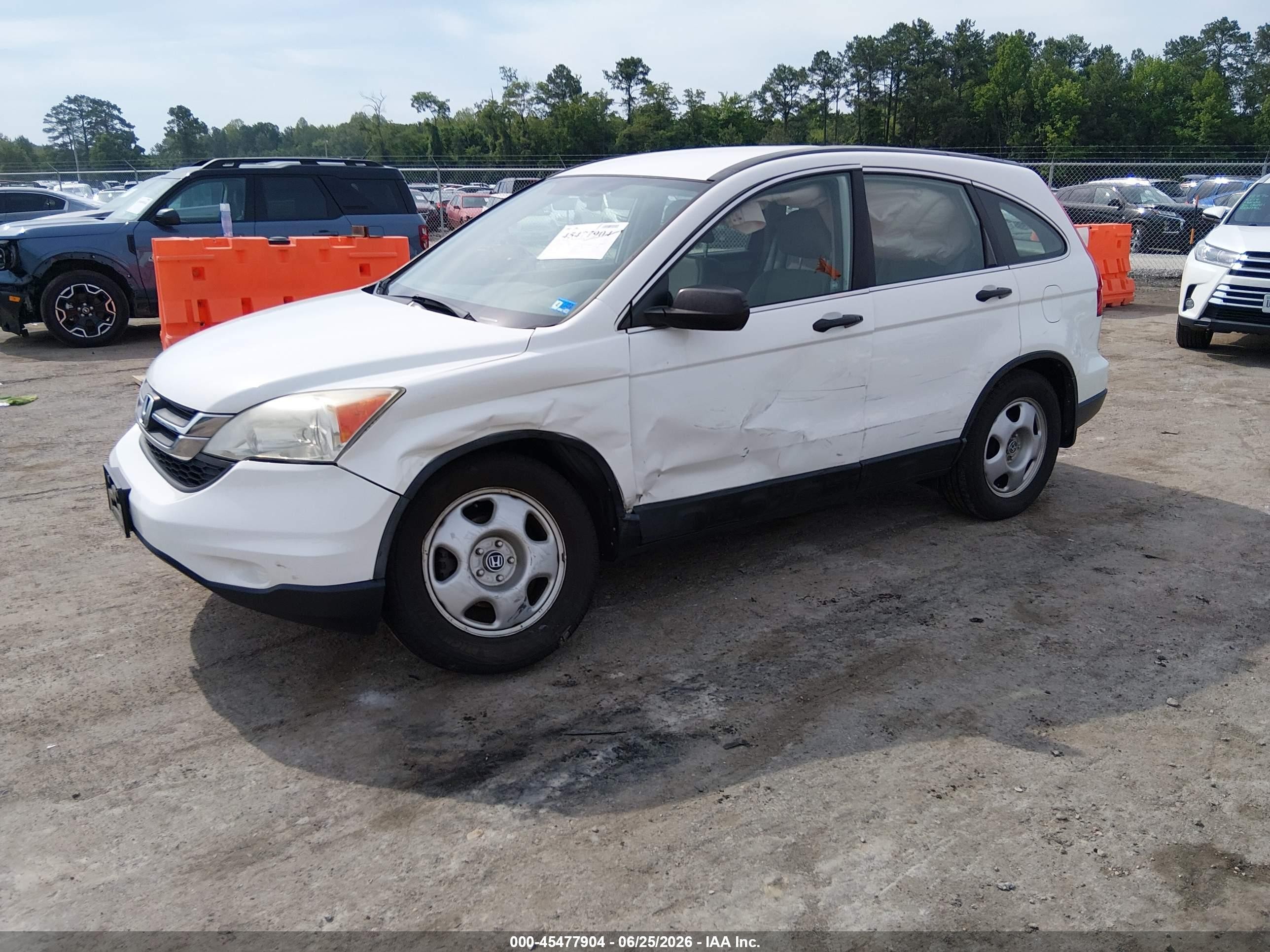 2010 Honda Cr-v Lx Белый vin: 5J6RE4H3XAL059713
