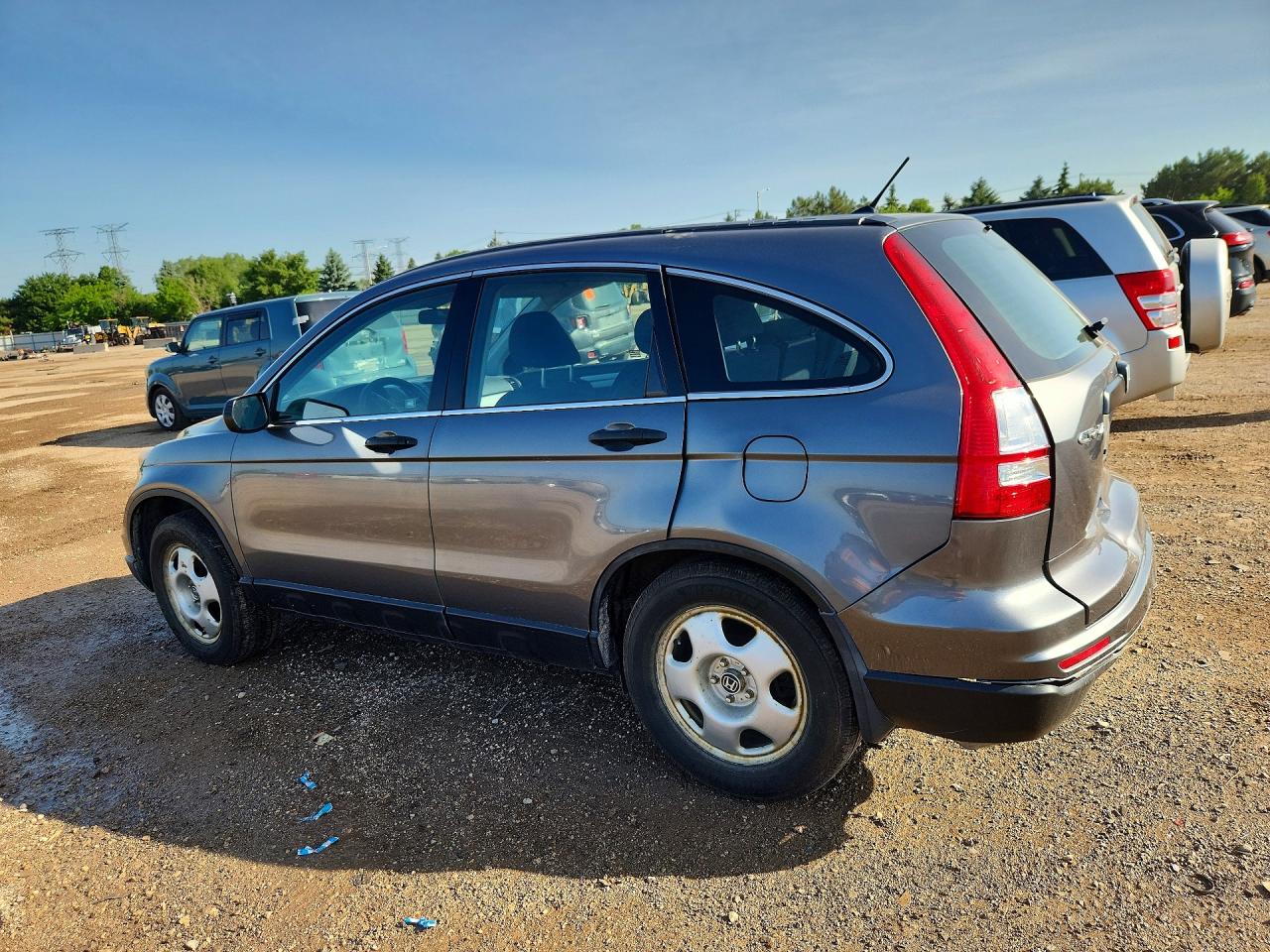 2010 Honda Cr-v Lx Gray vin: 5J6RE4H3XAL073627