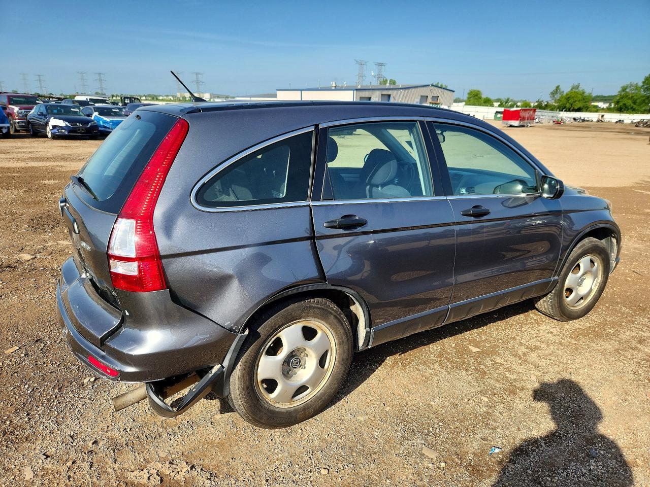 2010 Honda Cr-v Lx Gray vin: 5J6RE4H3XAL073627