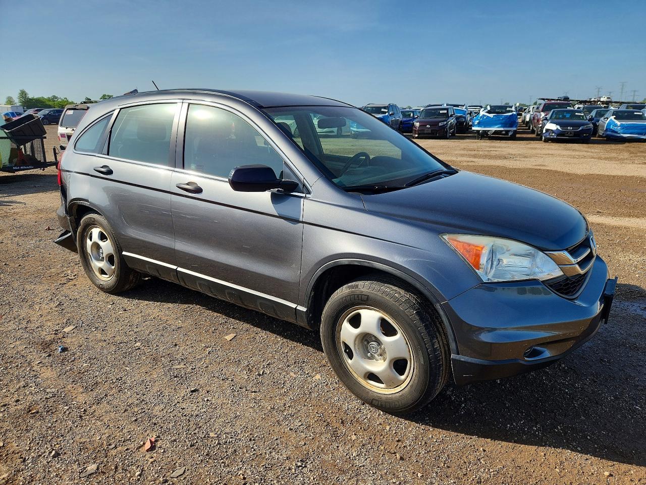 2010 Honda Cr-v Lx Gray vin: 5J6RE4H3XAL073627