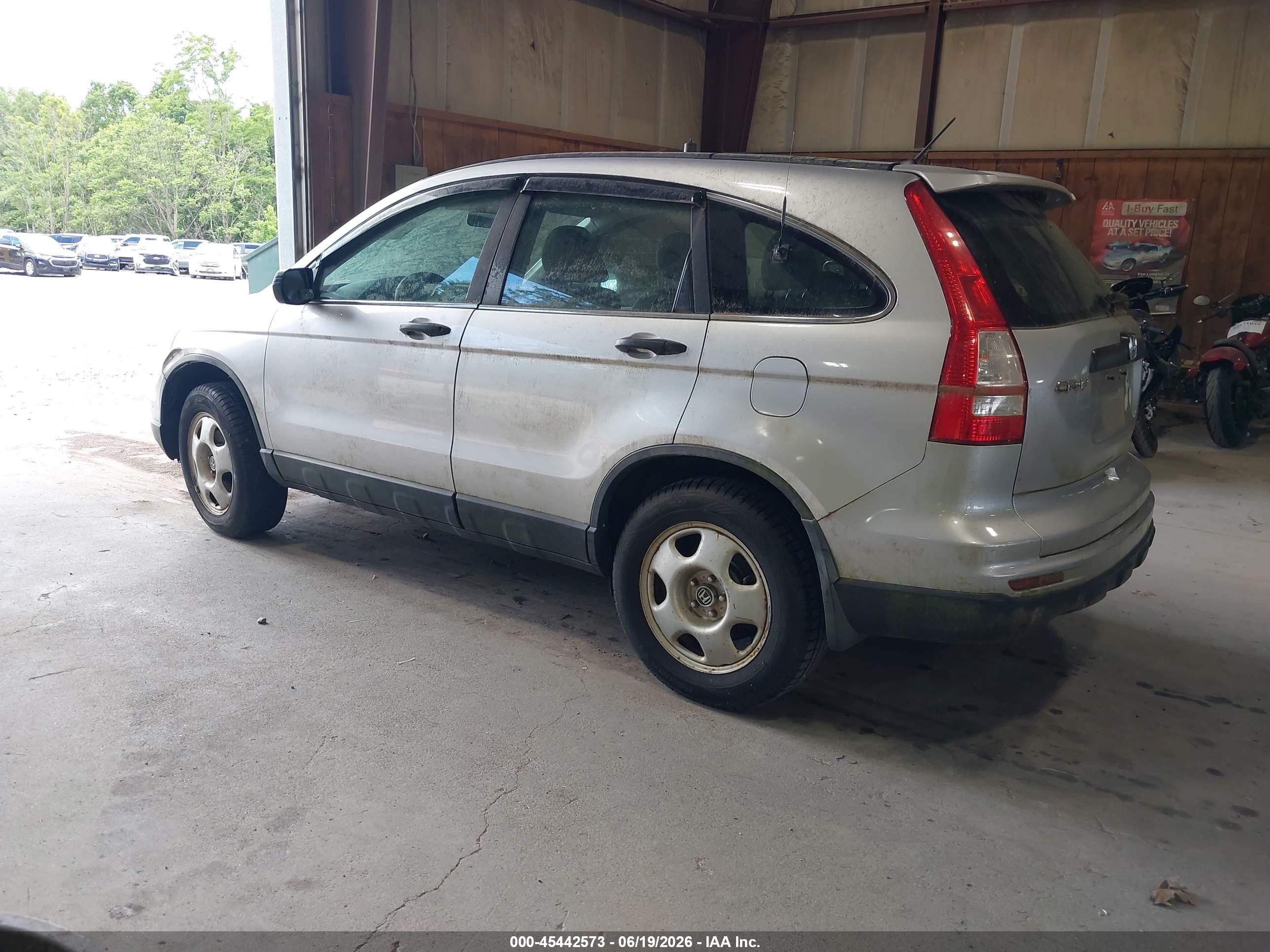 2010 Honda Cr-v Lx Серый vin: 5J6RE4H3XAL086491