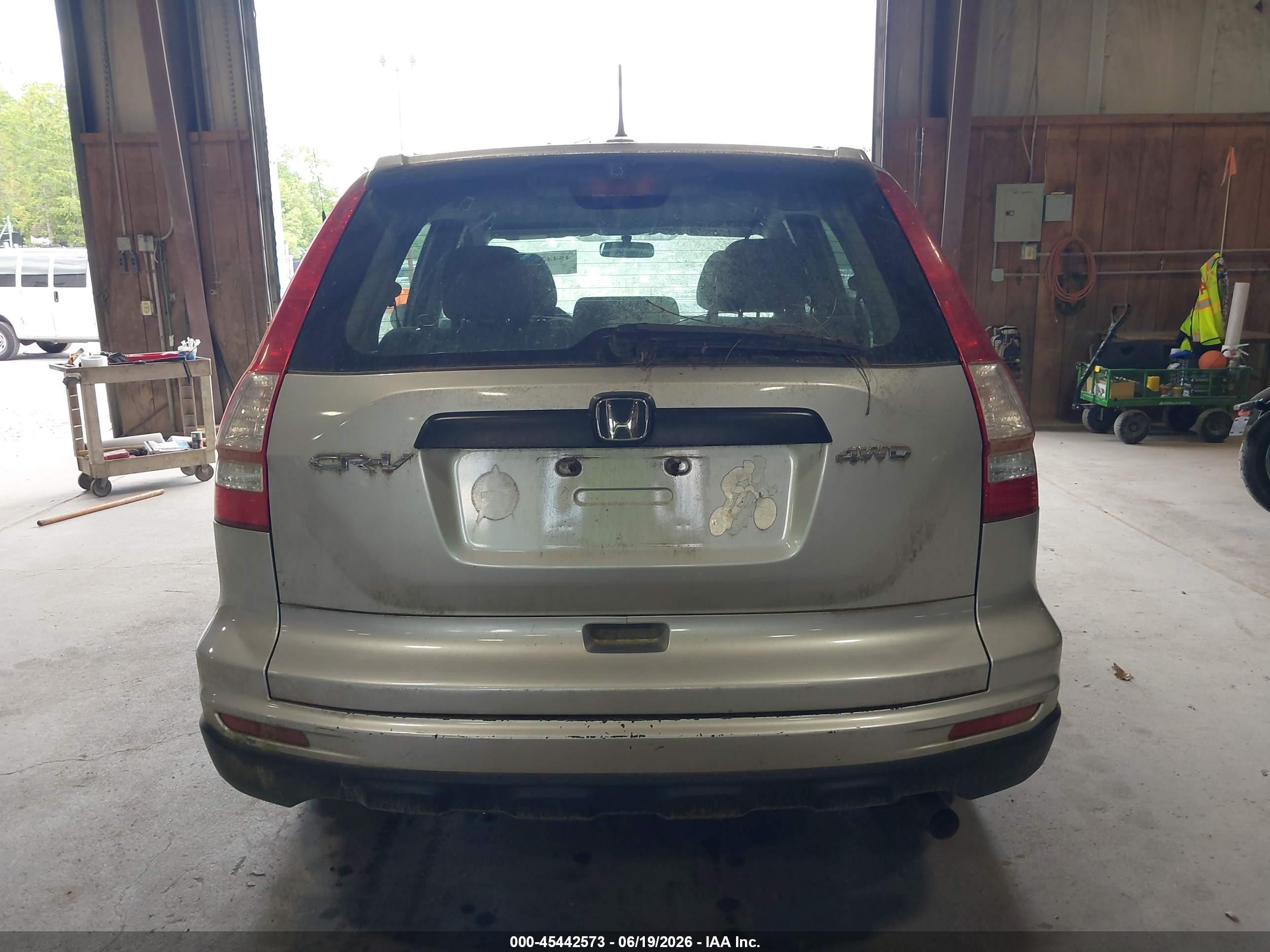 2010 Honda Cr-v Lx Серый vin: 5J6RE4H3XAL086491