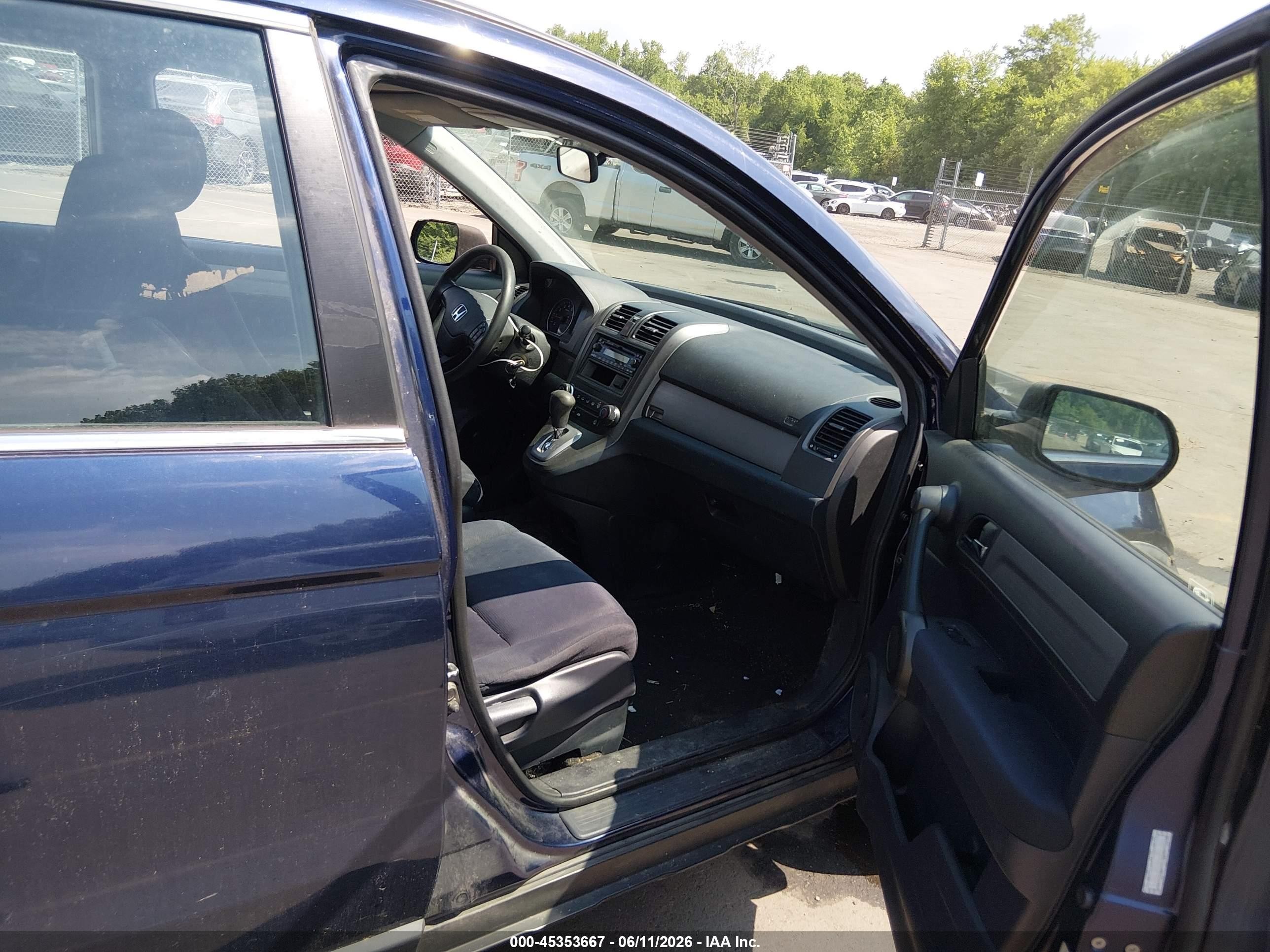 2010 Honda Cr-v Lx Blue vin: 5J6RE4H3XAL091593