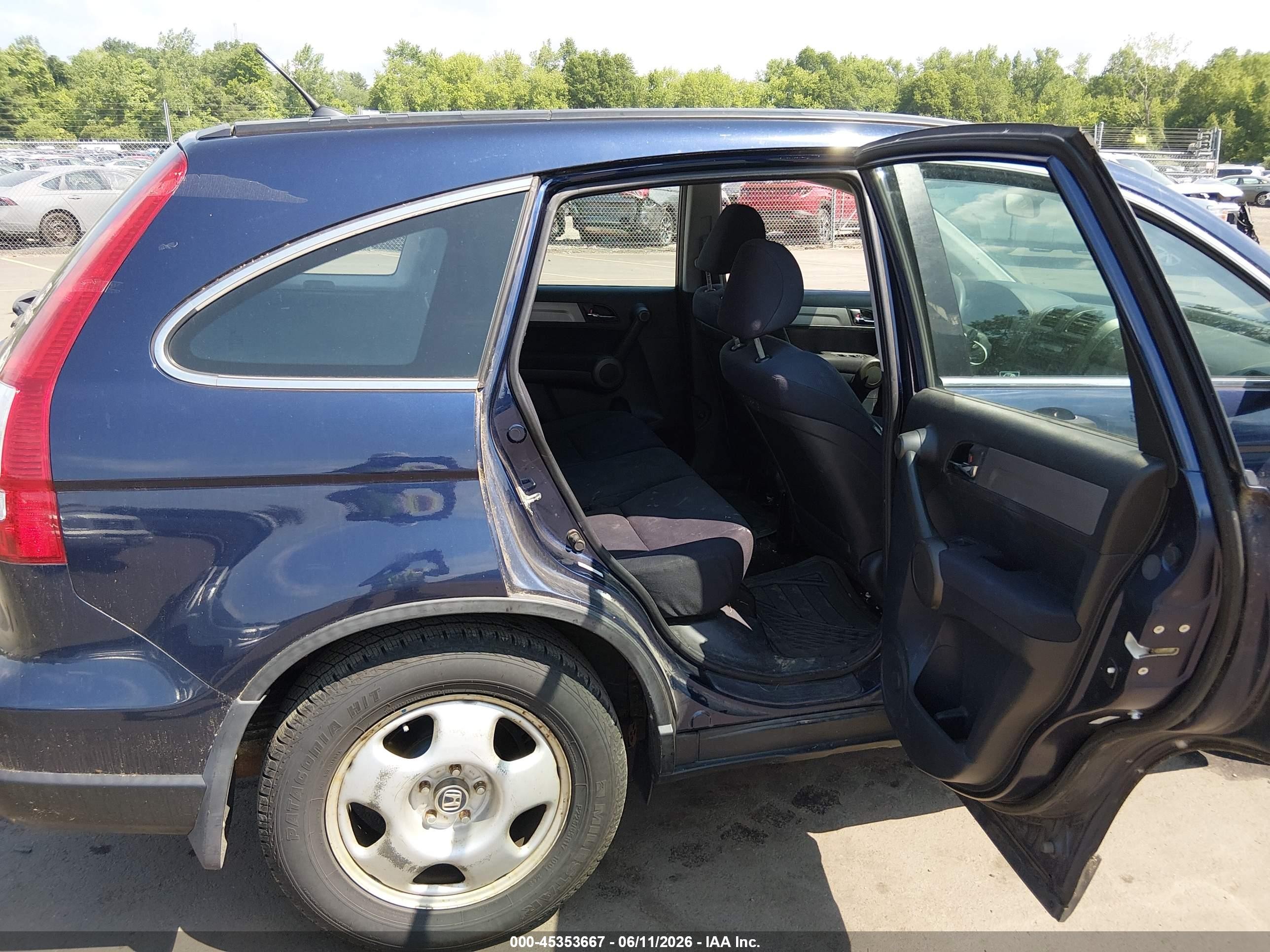 2010 Honda Cr-v Lx Blue vin: 5J6RE4H3XAL091593