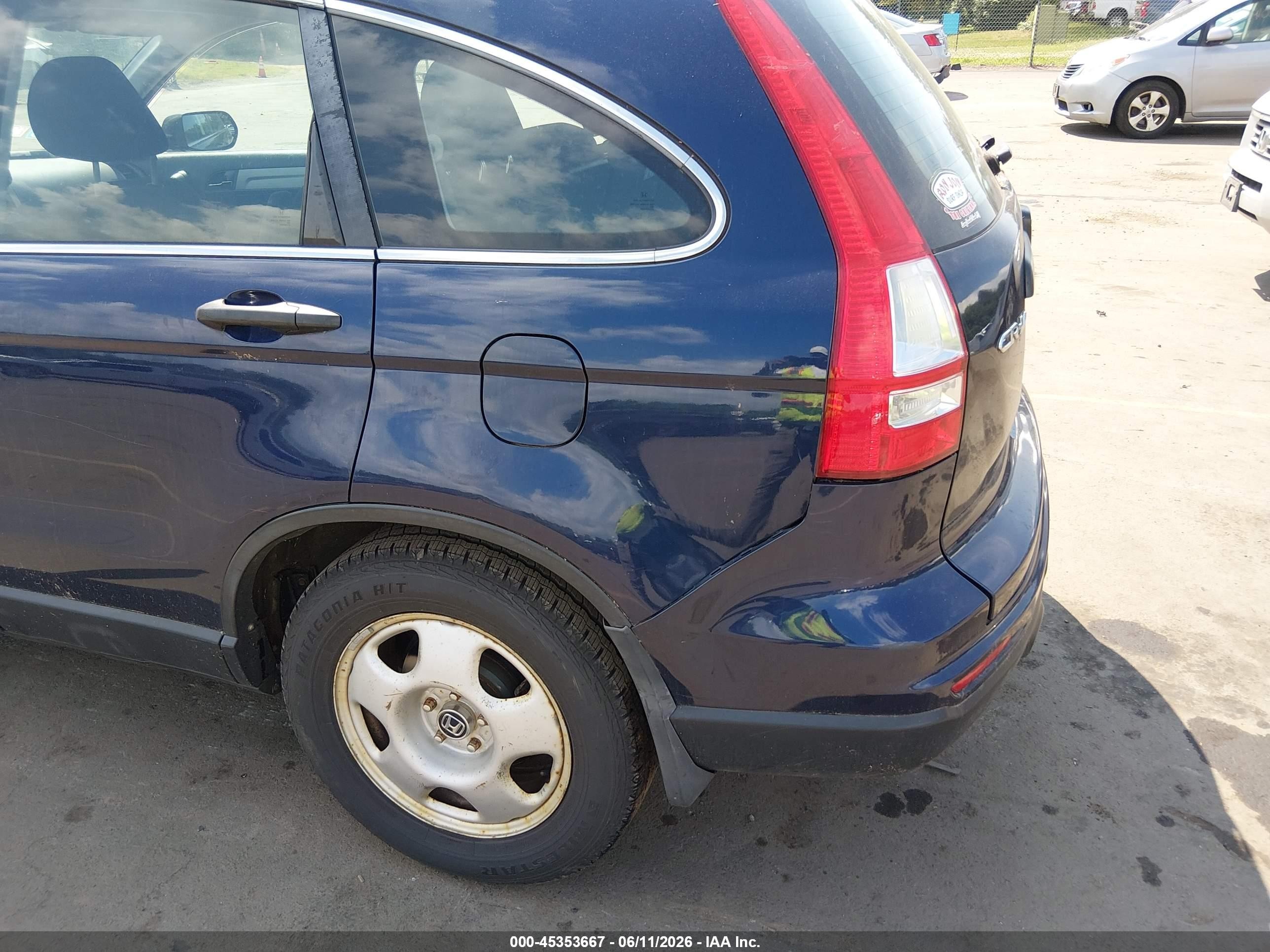 2010 Honda Cr-v Lx Blue vin: 5J6RE4H3XAL091593